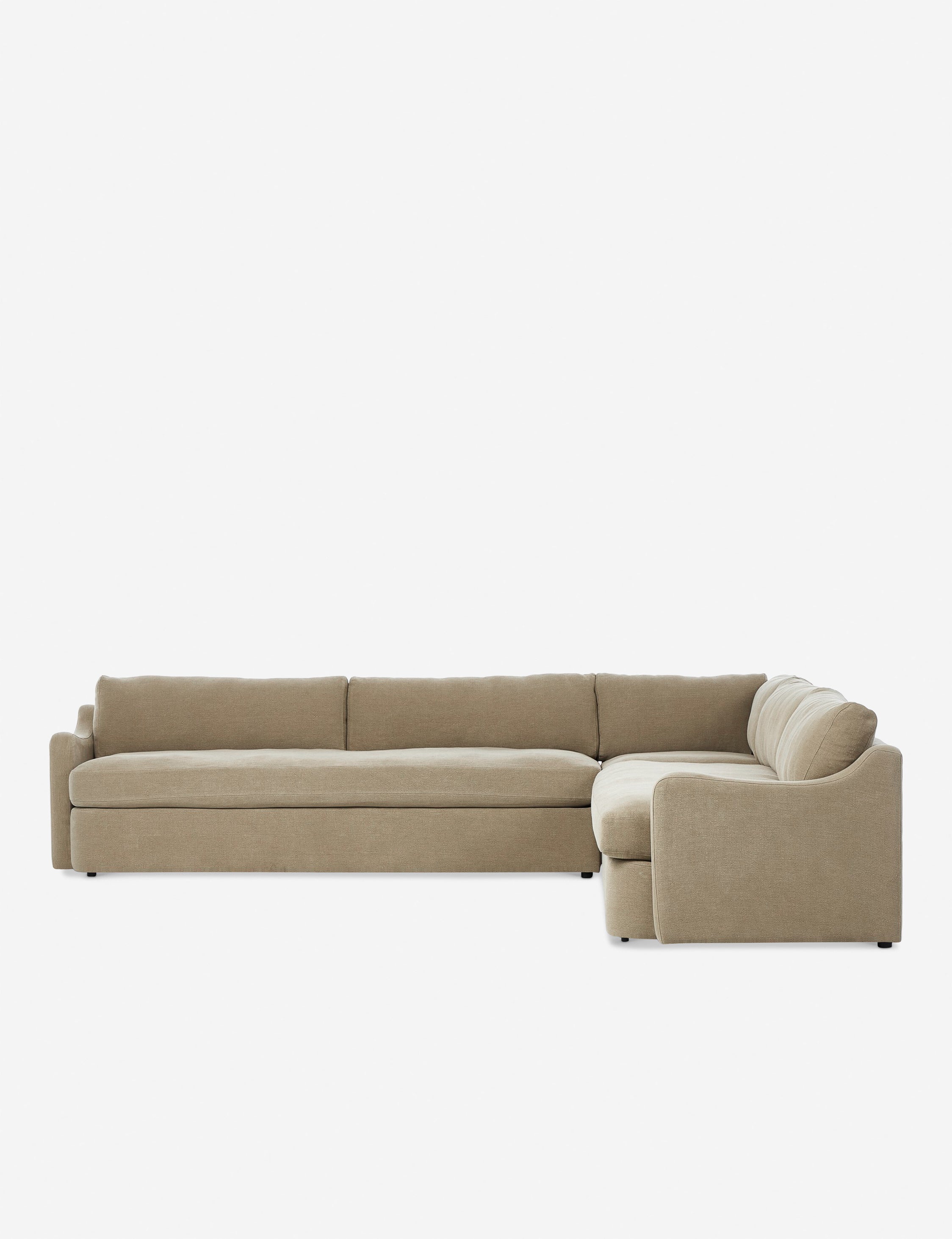Aurelia Sectional Sofa by Amber Lewis x Four Hands - Modern Living Room Furniture for Home & Office Comfort