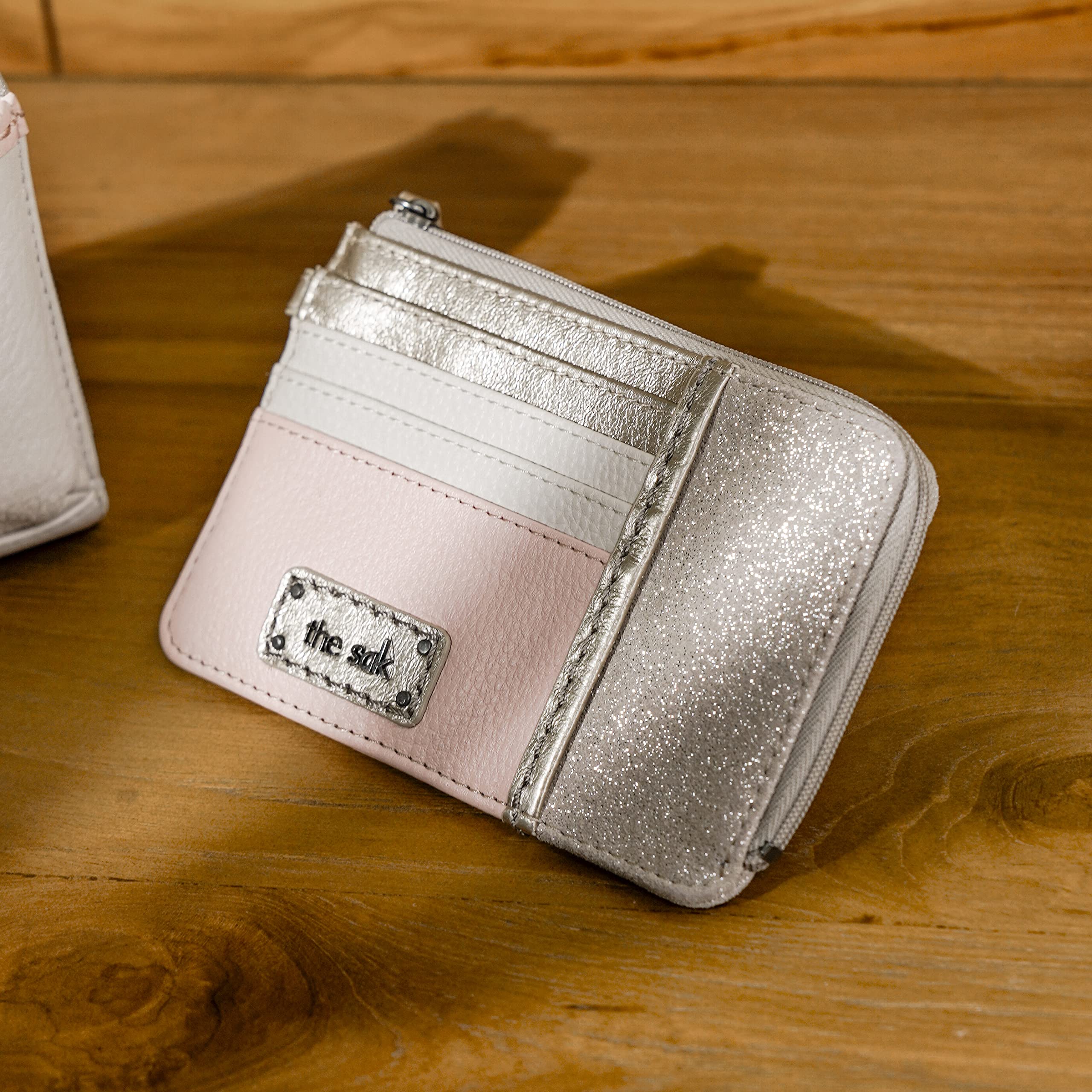 The Sak Iris Genuine Leather Wallet for Women - Slim RFID Blocking Card Holder with Keychain - Perfect for Travel, Work & Everyday Use