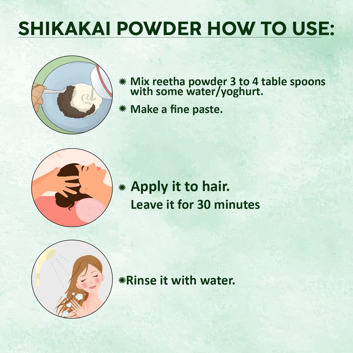 Organic Shikakai Powder for Hair Growth - 100g Natural Ayurvedic Hair Care Treatment | Promotes Strong, Shiny Hair - Ideal for DIY Hair Masks & Scalp Treatments