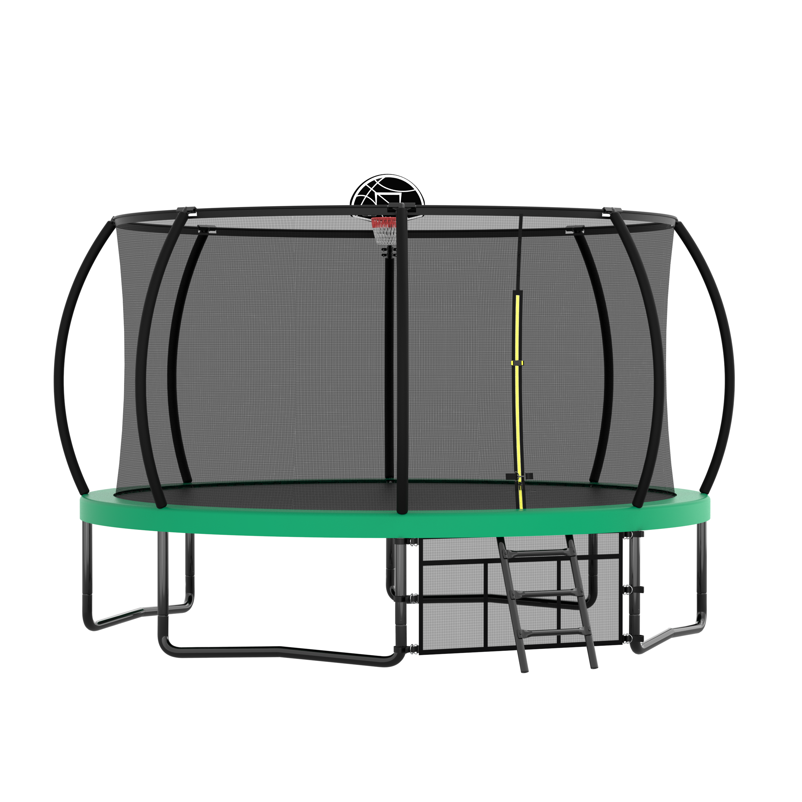 14FT Trampoline with Safety Enclosure - ASTM Approved Outdoor Trampoline for Kids with Ladder & Anti-Rust Coating | Perfect for Backyard Fun, Exercise, and Family Outdoor Activities