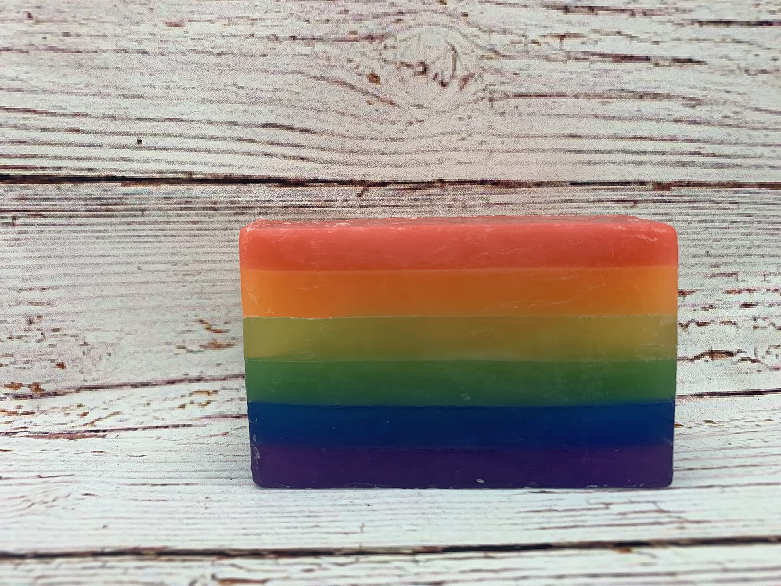 Gay Pride Soap - Smoked Pumpkin Cedar Scented Bar Soap for LGBTQ+ Celebration | Handmade Natural Soap for Pride Month, Gender Reveal Parties & Self-Care Rituals