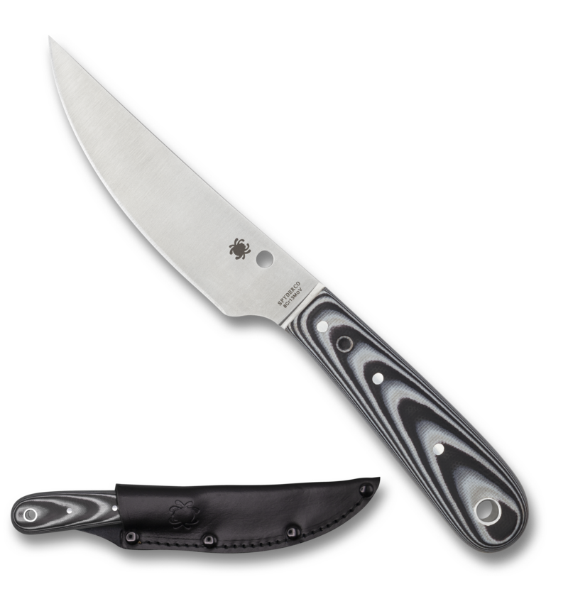 Spyderco Bow River Fixed Blade Knife - High Carbon Stainless Steel, Ergonomic G10 Handle for Outdoor Camping, Hunting & Survival