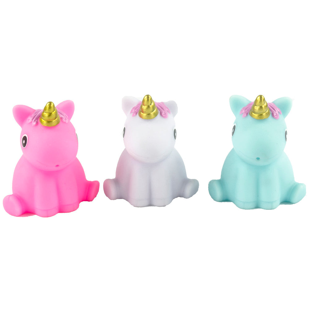 Buddy & Barney Unicorn Bath Toys Set - 3 Piece Light Up Bath Time Fun for Kids | Perfect for Bathtub Play & Sensory Development