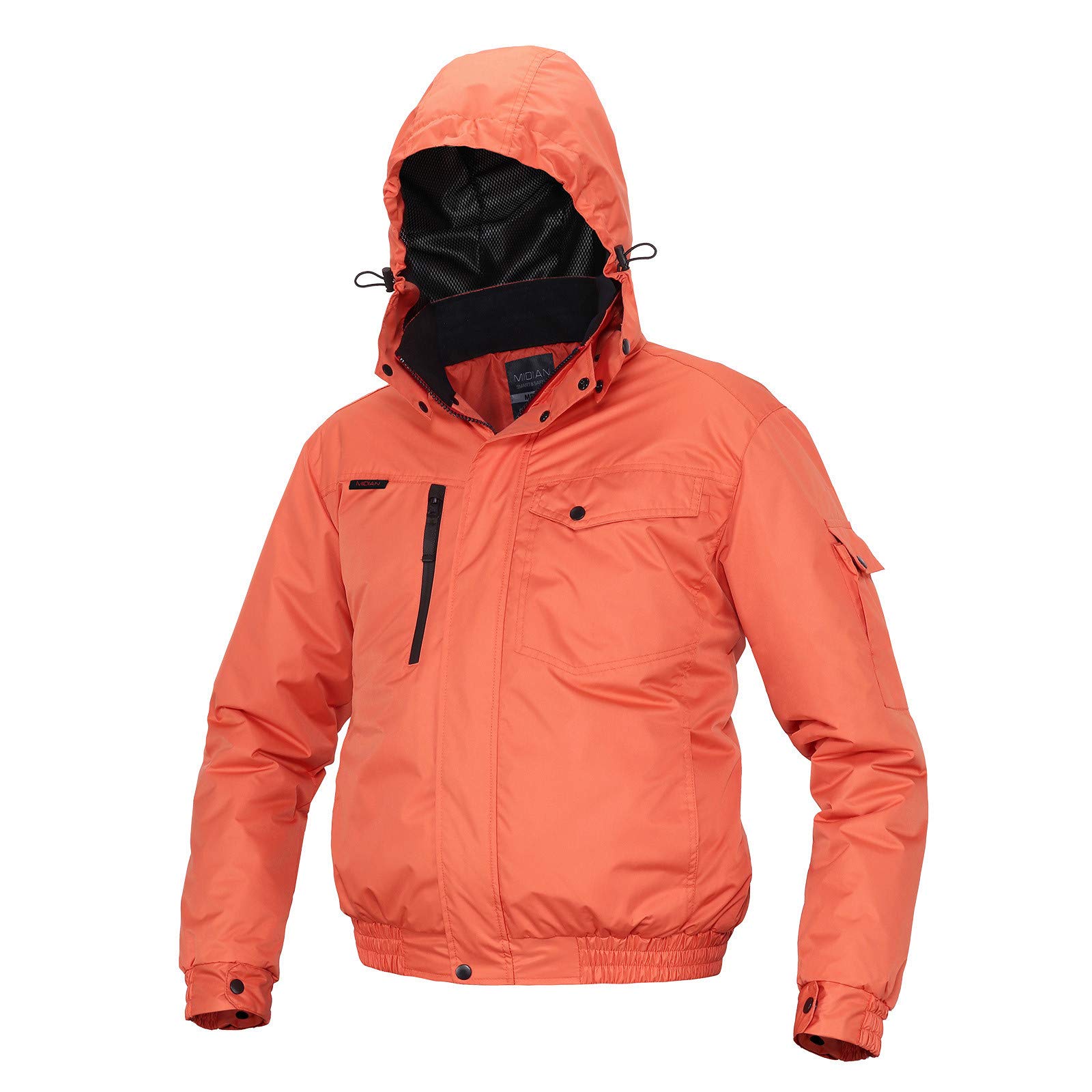Waterproof Electric Heated USB Men's Hooded Jacket - Fleece-Lined Winter Coat for Outdoor Activities, Rain & Cold Weather Protection