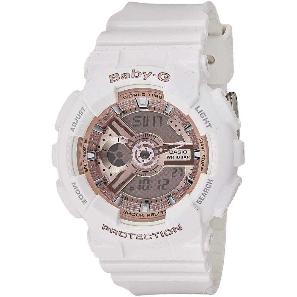 CASIO BABY-G BA-110-7A1DR Women's Analog-Digital Sports Watch - Water Resistant, Shockproof, LED Light for Outdoor, Fitness & Everyday Wear