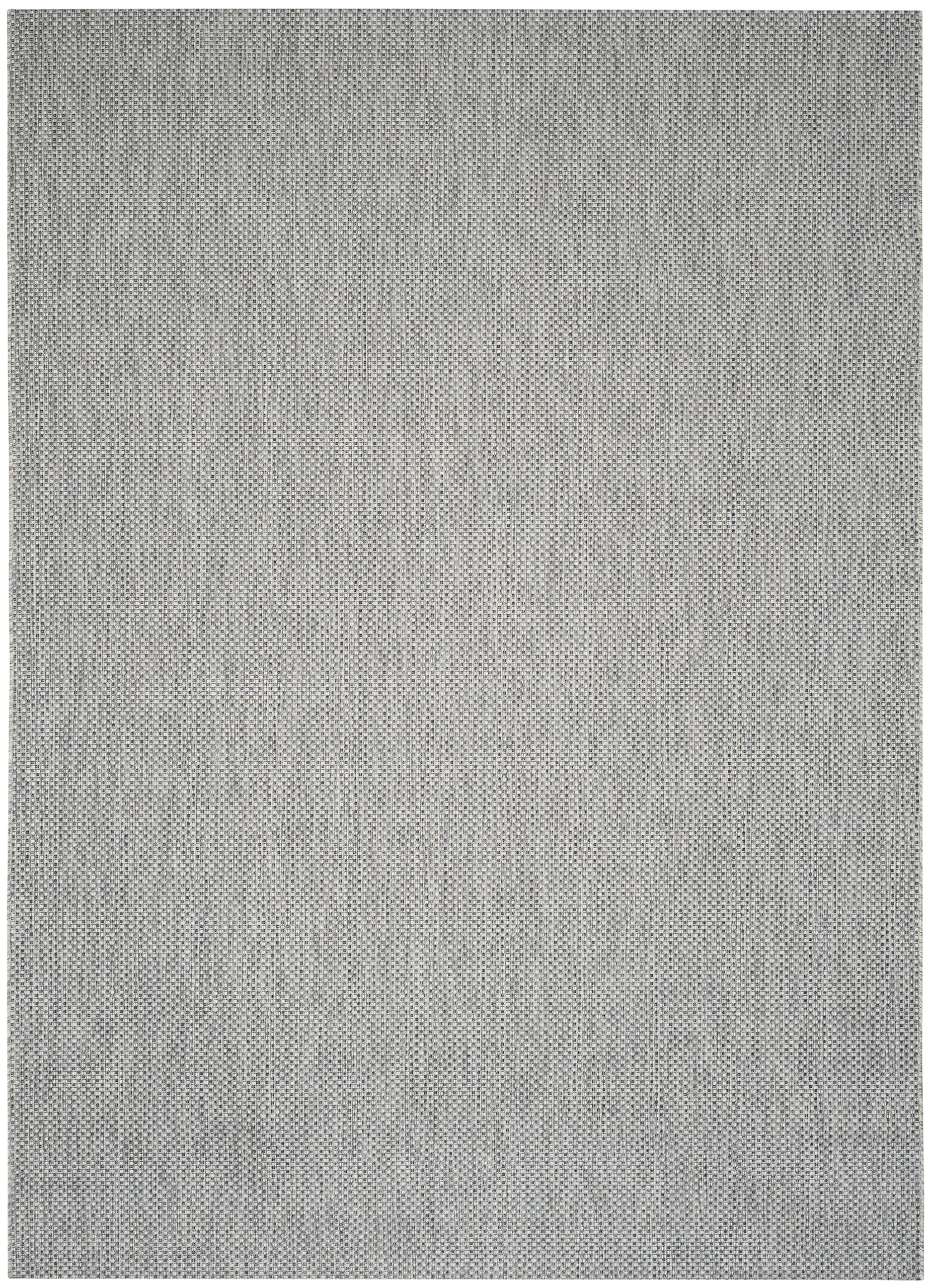SAFAVIEH Courtyard Collection 9' x 12' Grey & Navy Indoor/Outdoor Area Rug - Non-Shedding, Washable & Easy Care - Perfect for Living Room, Bedroom, Patio, Backyard & Mudroom (CY8521-36812)