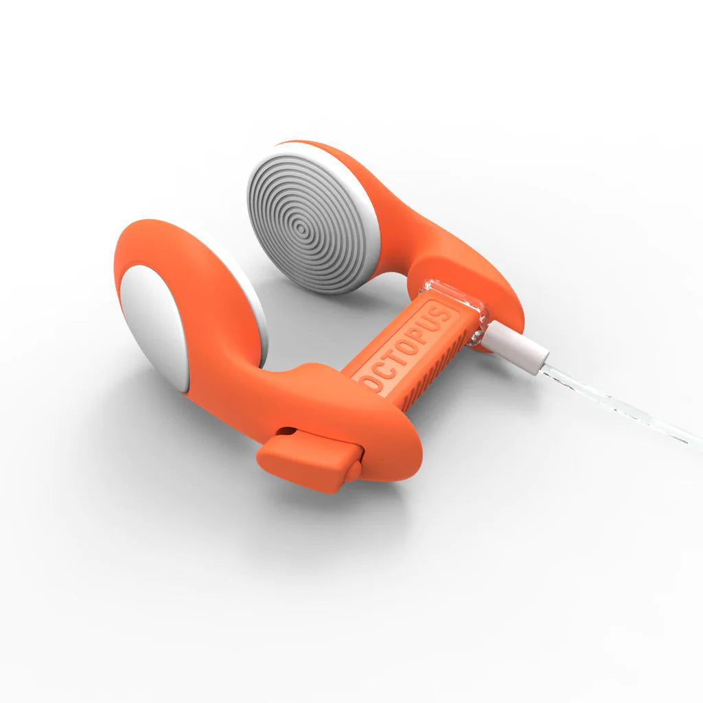 Best Octopus Freediving Nose Clip - Classic Orange for Comfortable Underwater Diving | Perfect for Spearfishing, Snorkeling & Swimming Training