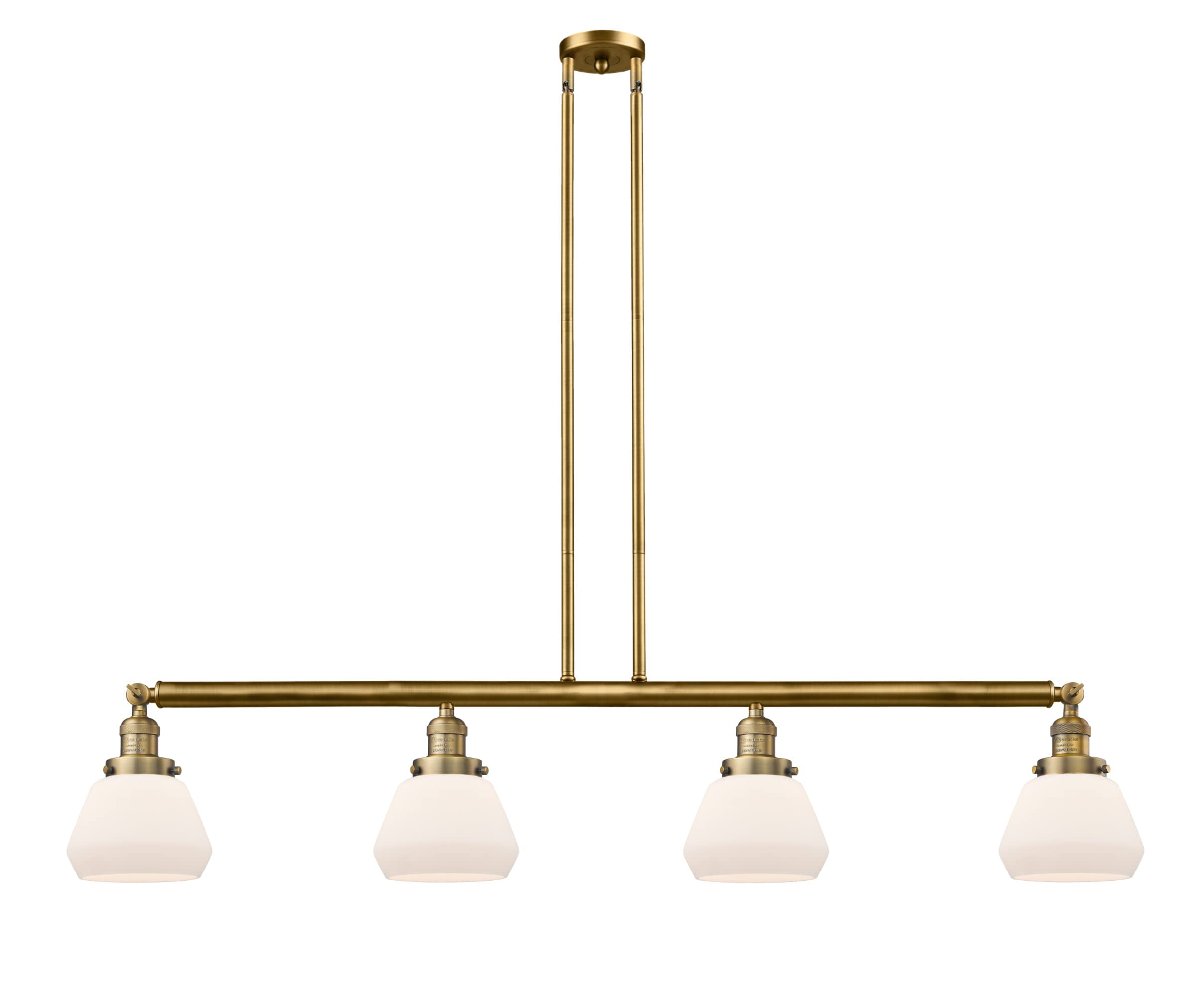 214-PC-G171 Fulton 3 Light Island Pendant Lighting Fixture, Polished Chrome Finish - Perfect for Kitchen Island, Dining Room or Bar Counter Lighting