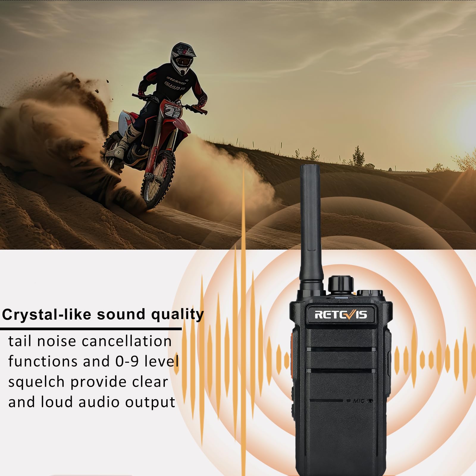 Retevis RB26 Long Range Walkie Talkies - 2 Pack, 2-Way Radios with 2000mAh Rechargeable Battery, USB-C Charging & Flashlight - Emergency Communication for Camping, Hiking, Outdoor Adventures and Group Activities