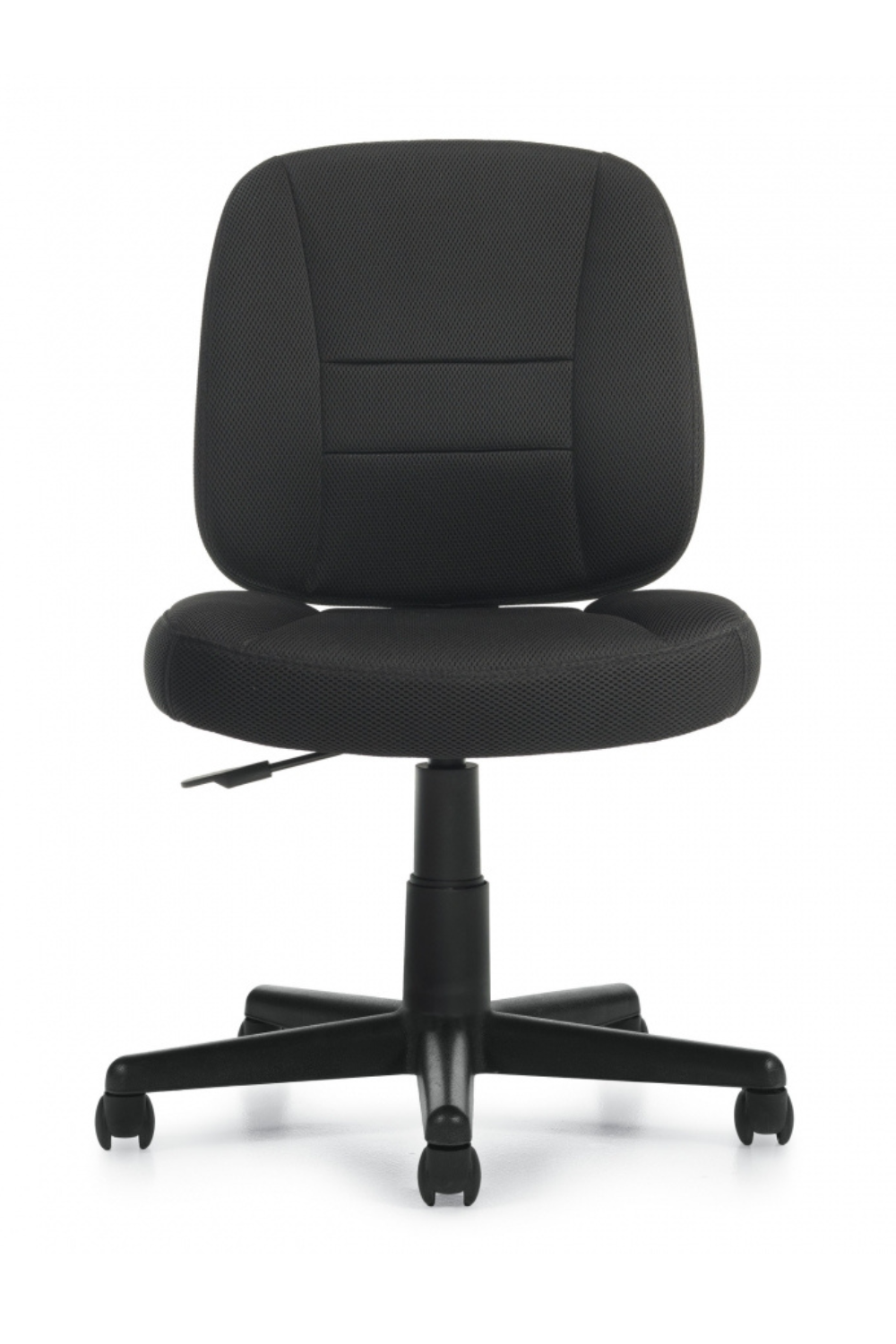 Air Mesh Task Chair - Black Mesh Fabric Armless Office Chair by Offices To Go (OTG11343B) - Ergonomic Desk Chair for Home & Office Workspaces