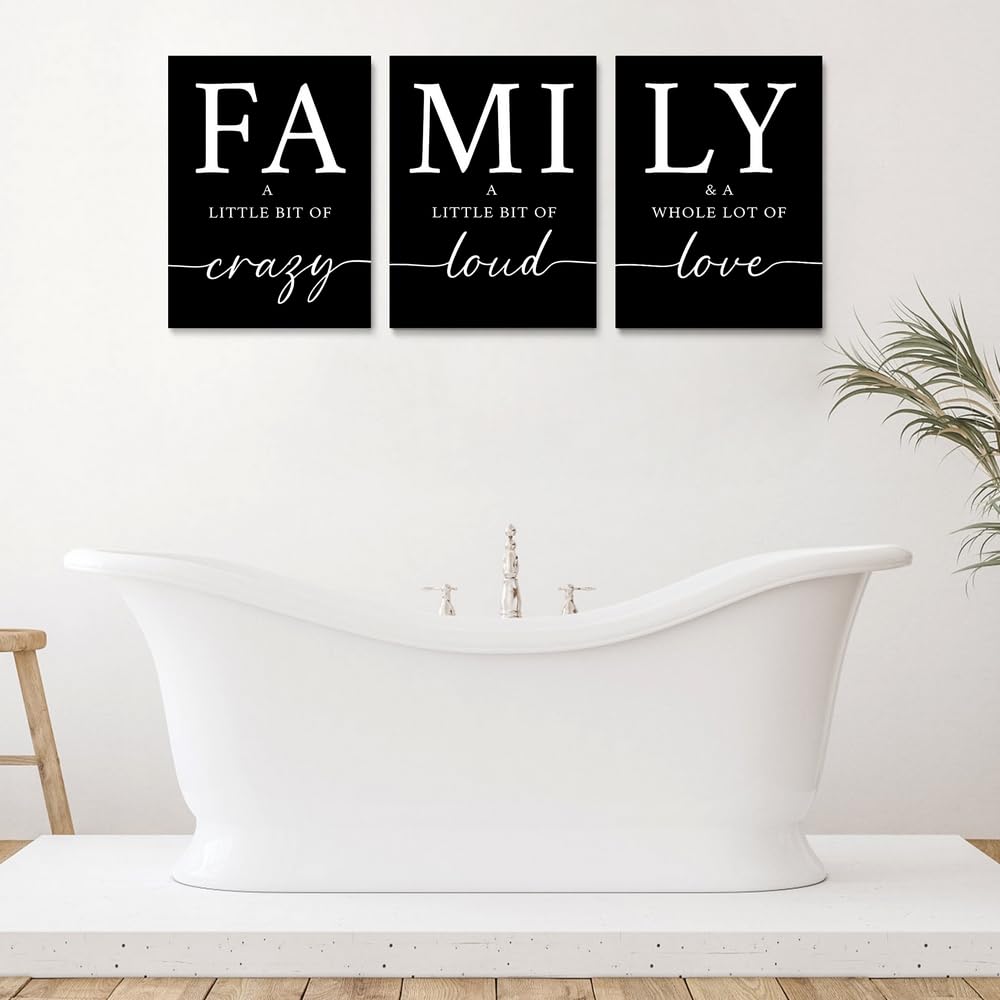 GUBIYU Black Wall Art Set of 3 - 16