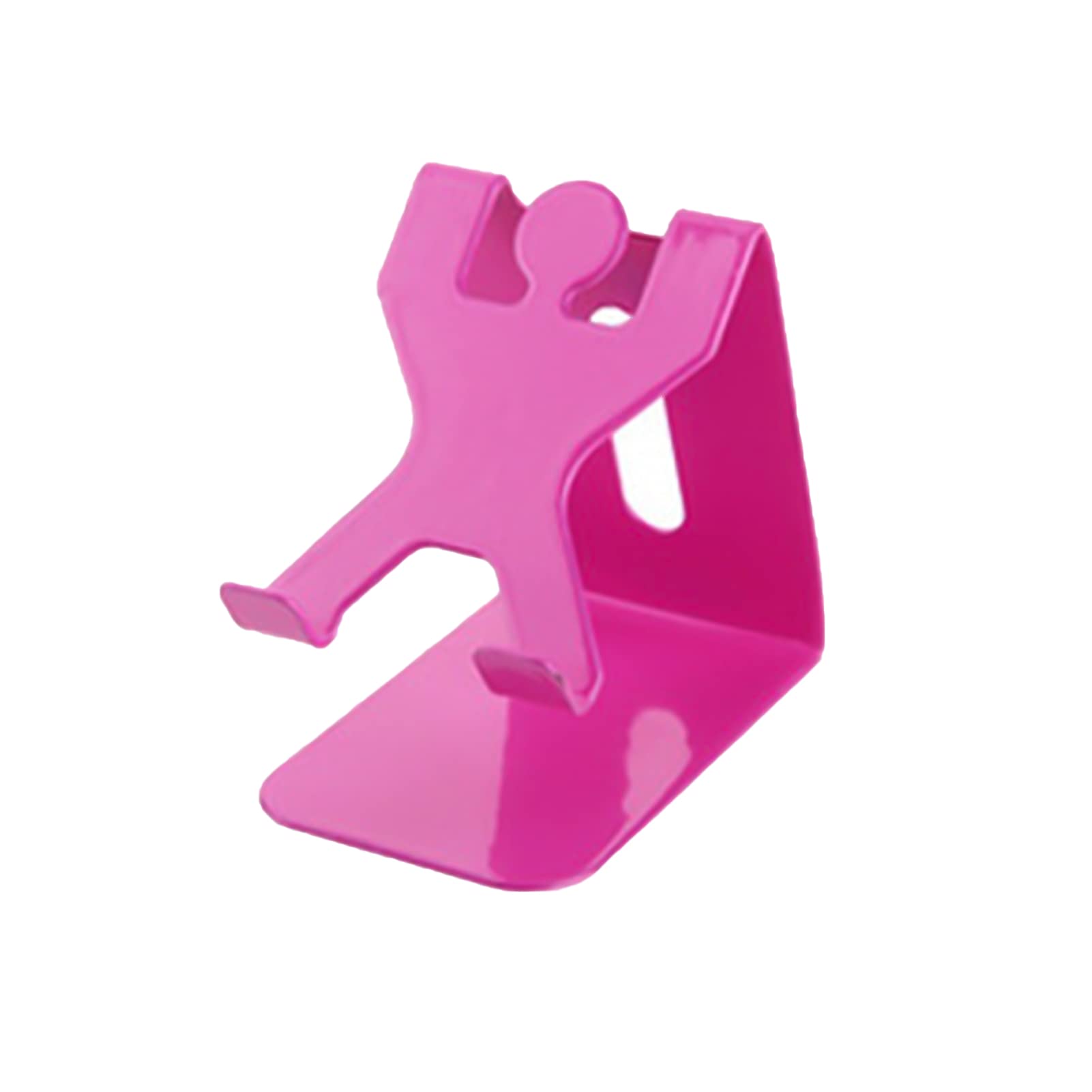 Cartoon-Shaped Non-Slip Universal Desktop Stand - Charging Base & Phone Holder for Tablets & Mobile Phones (Rose Red) | Perfect for Home Office, Bedroom & Car Use
