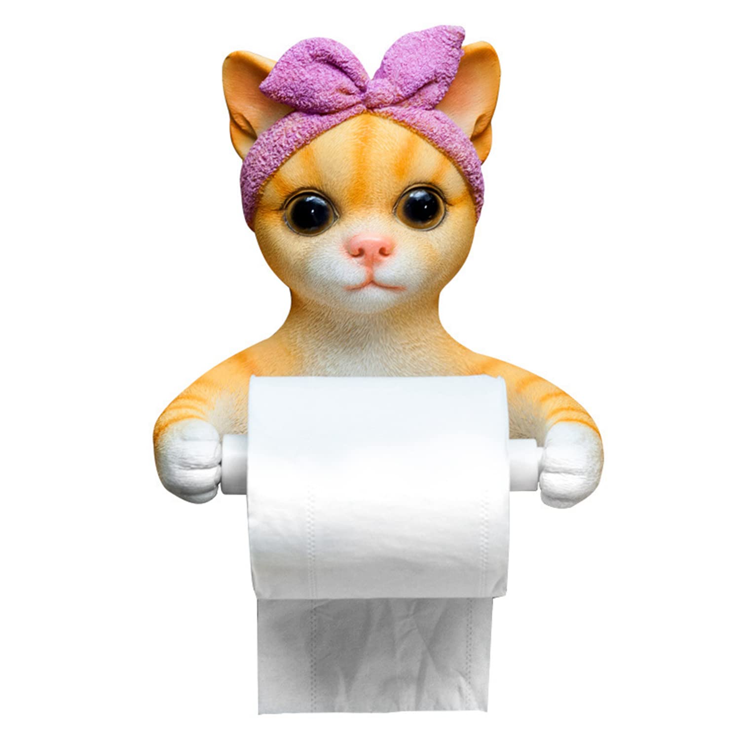 Cute Animal Wall-Mounted Toilet Paper Holder & Towel Rack - Bathroom Tissue Dispenser for Kitchen, Toilet, and Home Decor - Perfect for Modern Bathrooms and Cozy Spaces