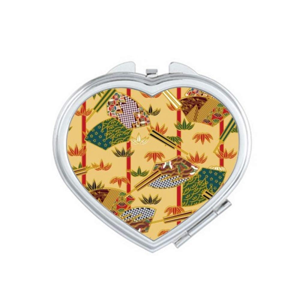 Japanese Ukiyo-e Art Handheld Pocket Mirror - Portable Travel Makeup Mirror with Magnification, Perfect for Cosmetics, Gifts & Home Decor