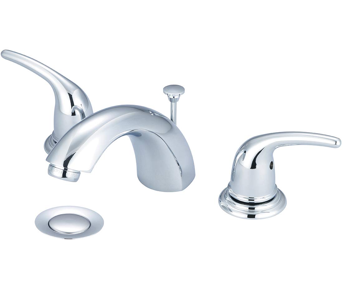ACCENT COLLECTION - Two Handle Widespread Bathroom Faucet in Polished Chrome - Perfect for Modern Bathroom Vanities & Powder Rooms