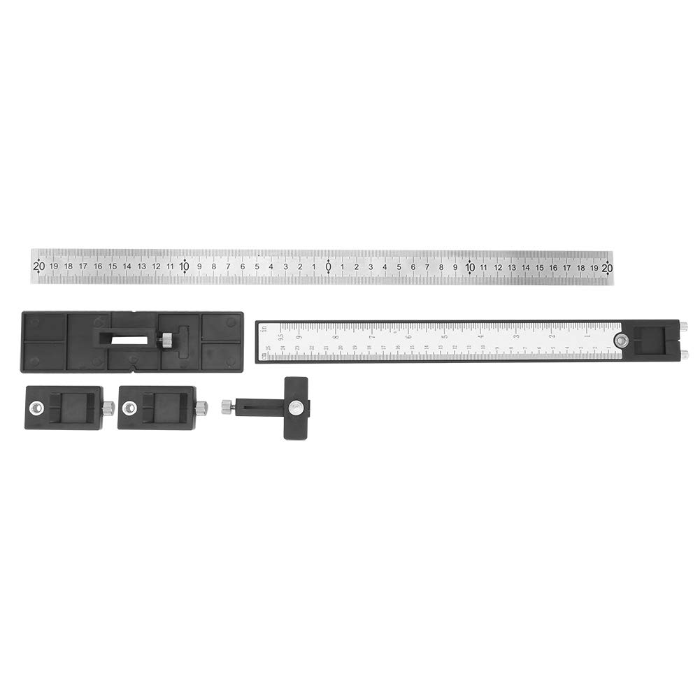 Adjustable Cabinet Hardware Jig - Rust Resistant Drill Template with Inch/MM Measurements for Cabinet Makers | Perfect for Cabinet Door Handle Installation & DIY Woodworking Projects