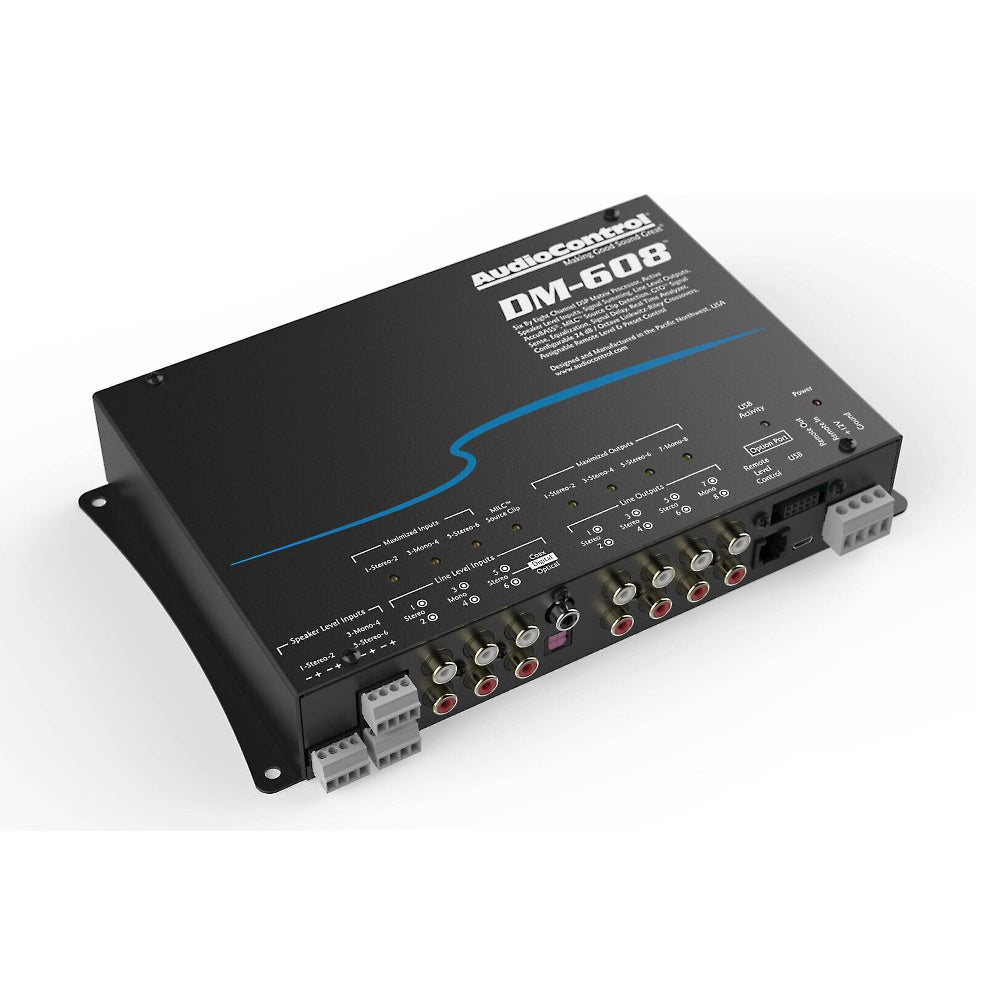 AudioControl DM 608 Premium 6-Input 8-Output DSP Matrix Processor - Professional Car Audio System Equalizer for Vehicles, Home Theaters & Custom Installations