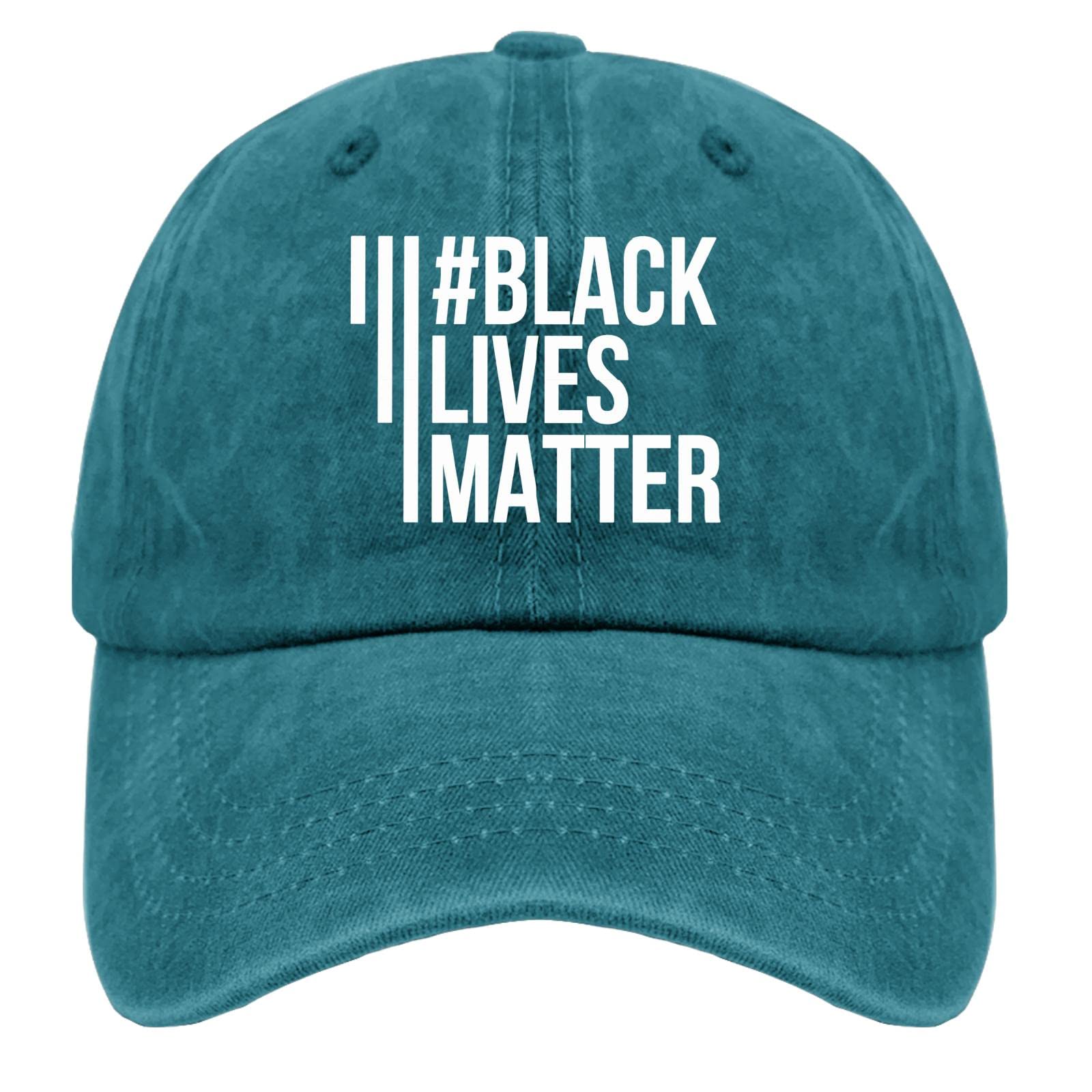 Vintage Baseball Hats for Women - Adjustable Cotton Sun Hat with Black Lives Matter Design - Perfect for Beach, Outdoor Sports & Casual Wear