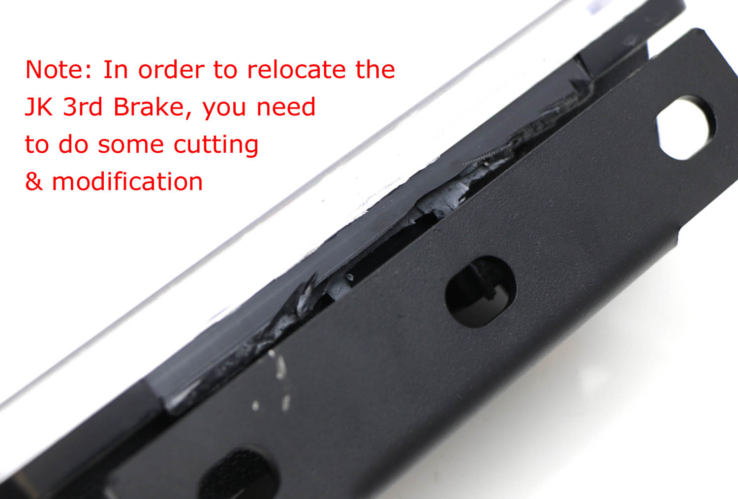 Jeep Wrangler JK 3rd Brake Light Relocation Bracket for 2007-2017 Models - Spare Tire Mounting Kit for Improved Visibility & Safety | Perfect for Off-Roading & Tailgate Accessories