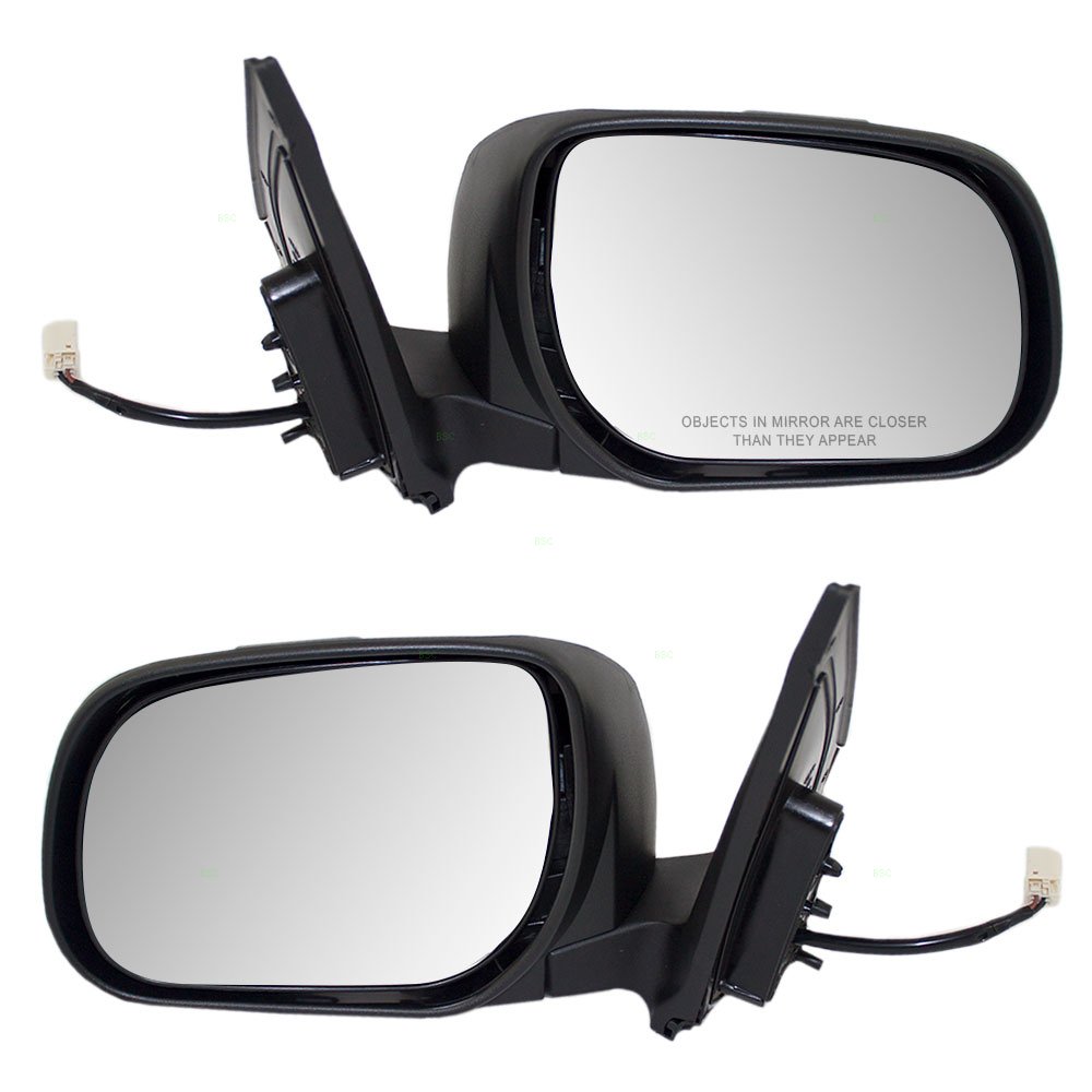 Brock Replacement Power Side View Mirrors - Heated Driver & Passenger Side Mirrors Compatible with 2006-2008 Toyota RAV4 (Part# 8794042820, 8791042880) - Perfect for Winter Driving & Enhanced Visibility