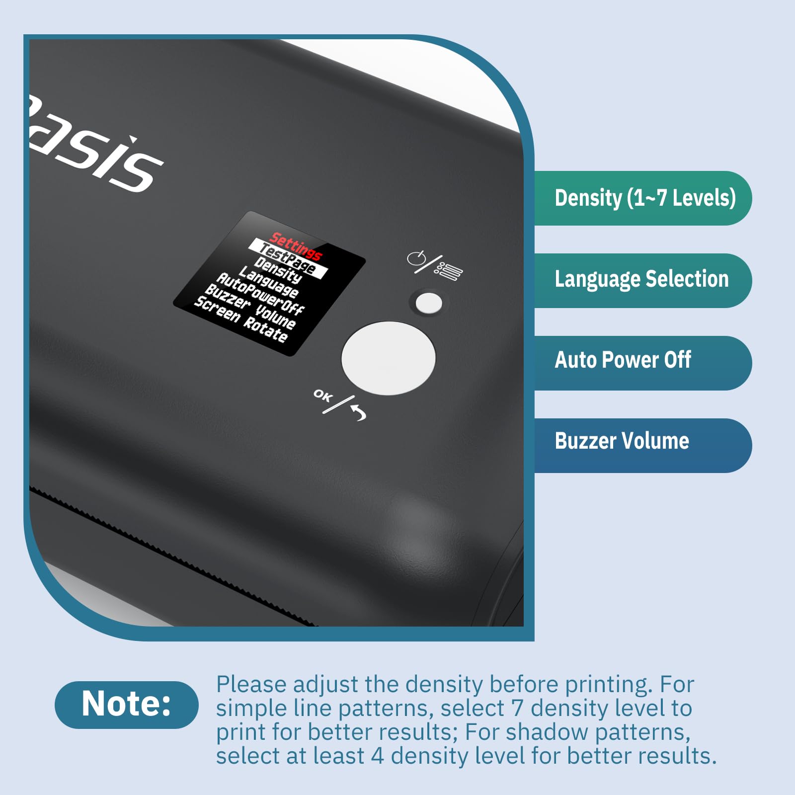 LifeBasis Bluetooth Tattoo Stencil Printer - Wireless Thermal Tattoo Transfer Machine with 30PCS Stencil Paper, Compatible with iOS & Android - Perfect for Tattoo Artists & Home Tattoo Kits