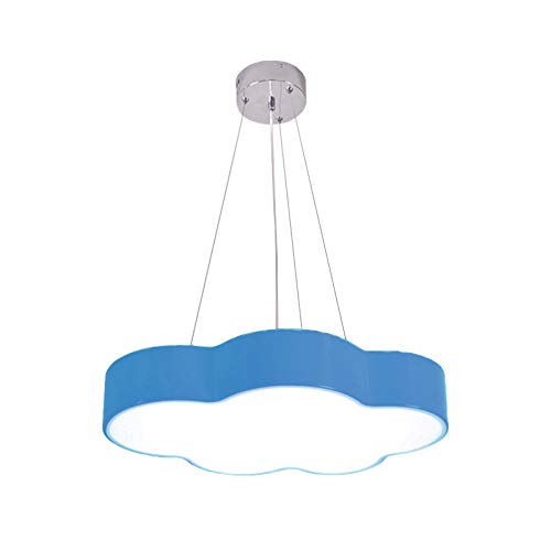 Modern LED Cartoon Cloud Pendant Light - Creative Hanging Ceiling Lamp for Kids Room, Girls Bedroom (Blue) | Perfect for Nursery, Playroom & Children's Bedroom Decor
