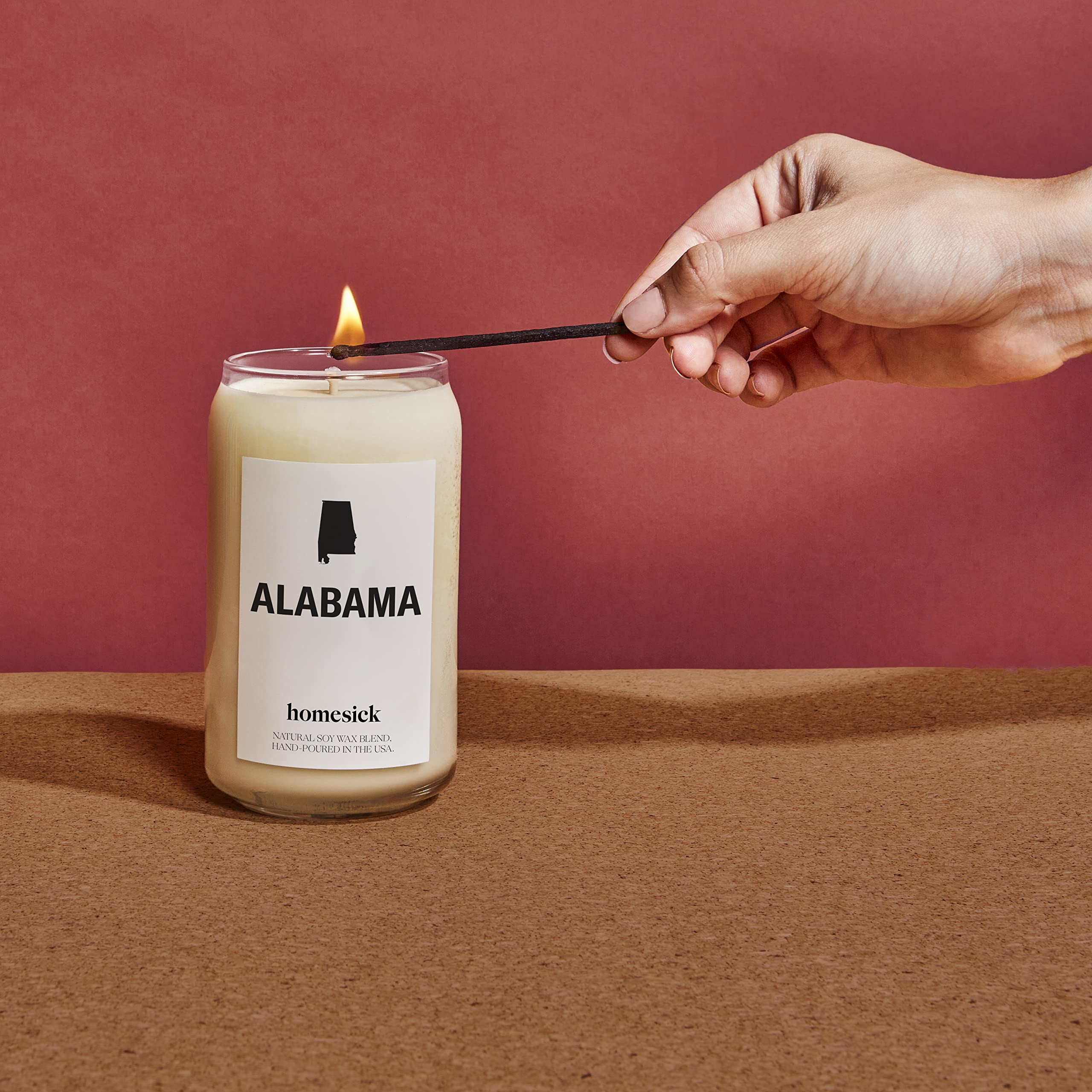 Alabama Scented Candle - Butter Maple Sugar Aroma | 13.75 oz Natural Soy Blend Candle | 60-80 Hour Burn Time | Home Decor & Relaxing Aromatherapy | Perfect for Living Rooms, Bedrooms & Spa Nights