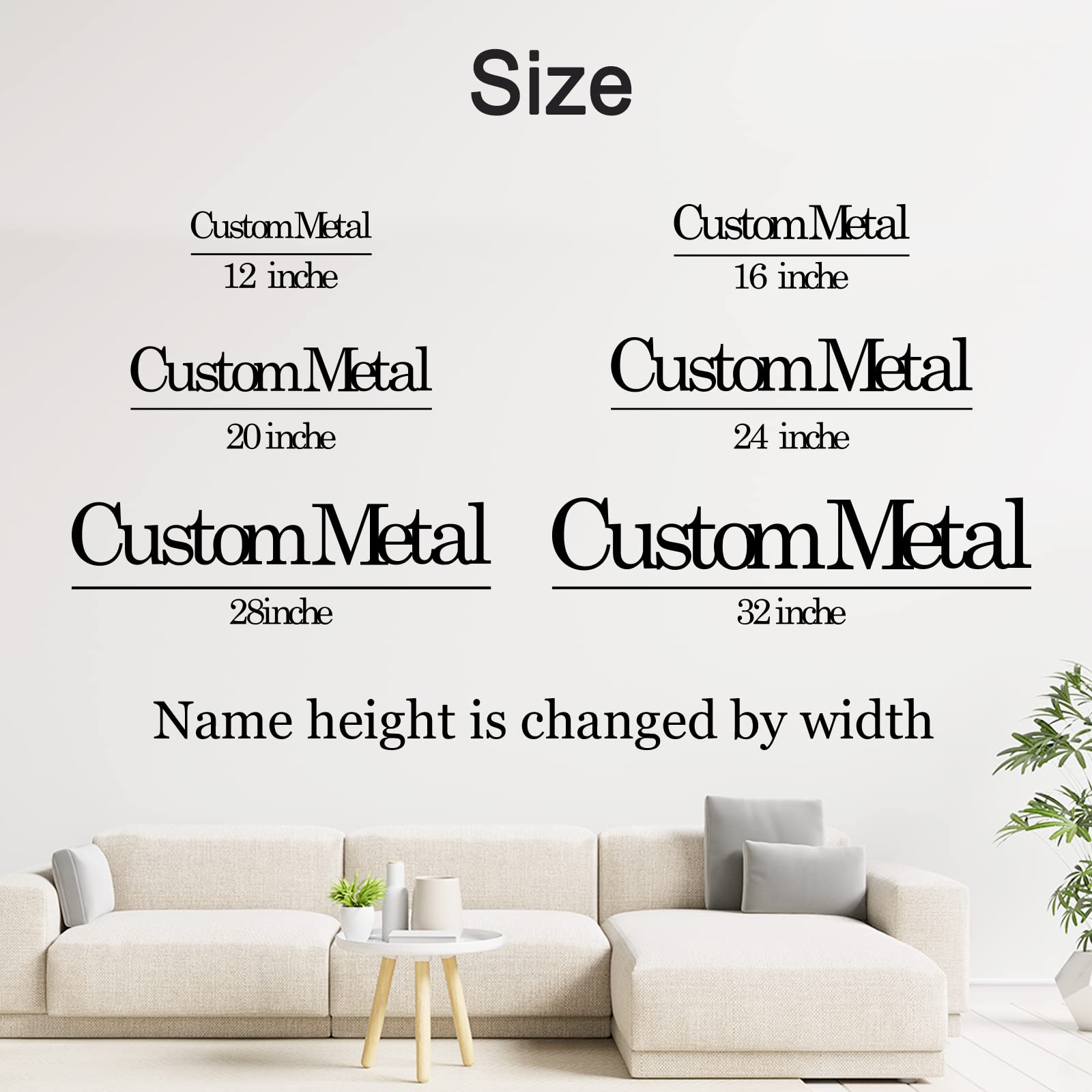Custom Metal Name Sign - Personalized Nursery Wall Decor for Baby Room, Indoor & Outdoor Metal Wall Art - Perfect for Home, Nursery, Wedding, and Office Decor