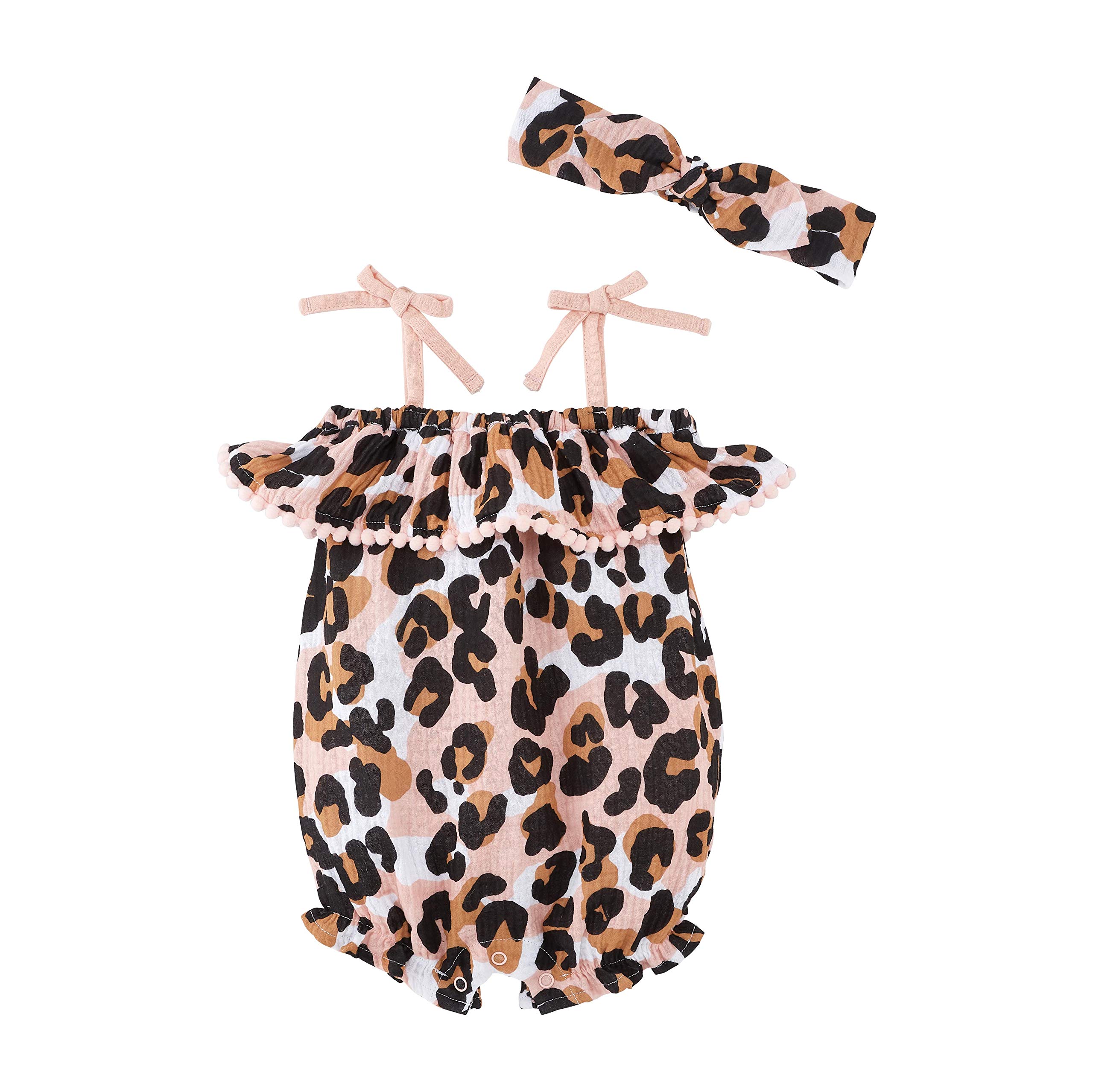 Mud Pie Baby Girls' Bubble Romper and Headband Set - Cute Outfit for Newborns, Infants & Toddlers - Perfect for Photos, Parties & Special Occasions