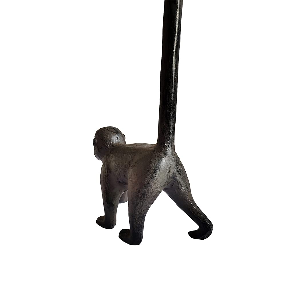 WINTENT Cast Iron Monkey Paper Towel Holder Stand - Rustic Kitchen Decor for Countertop, Bathroom, or Office | Durable & Stylish Organizer