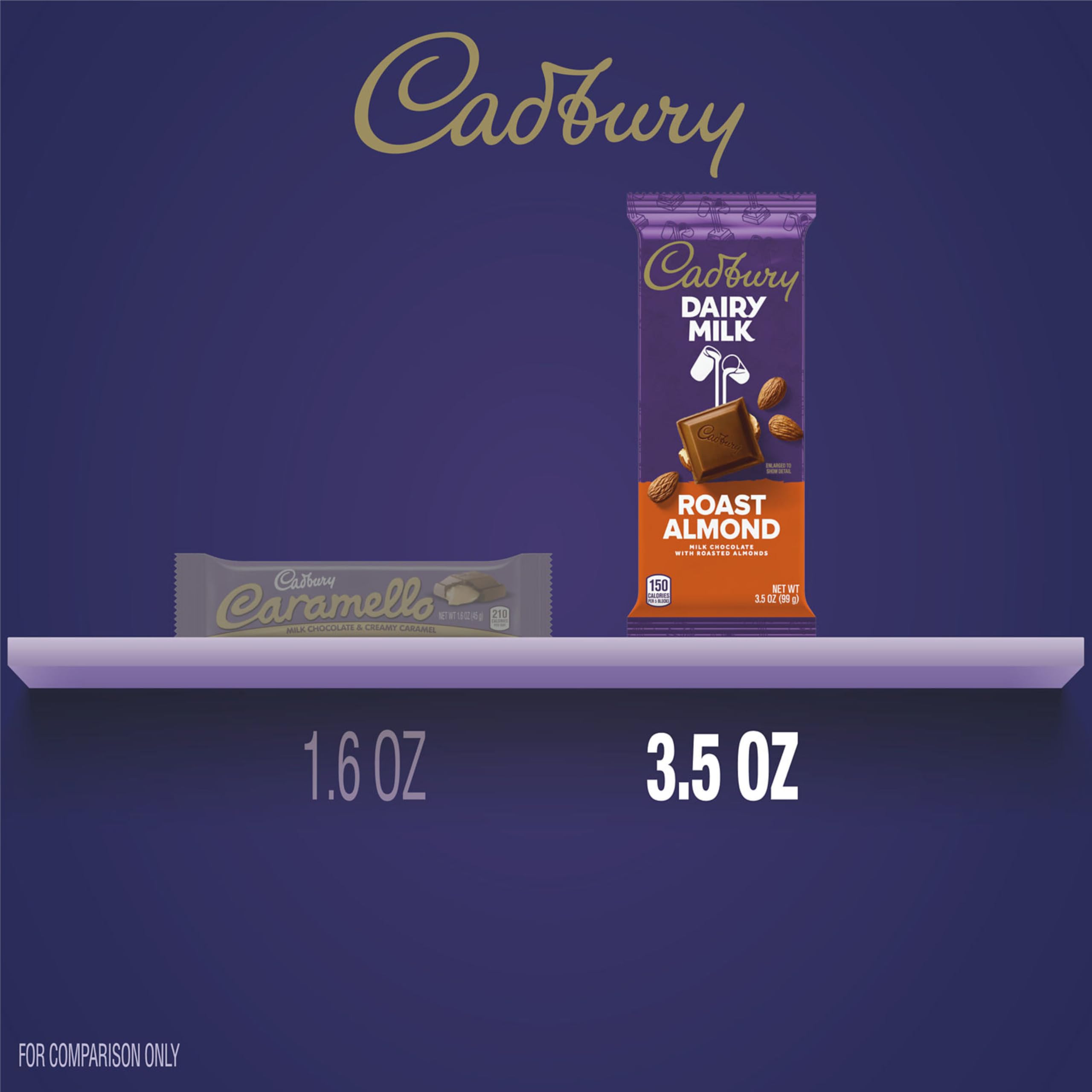 Cadbury Dairy Milk Roast Almond Milk Chocolate Candy Bar - 3.5 oz | Rich & Creamy Chocolate with Crunchy Almonds | Perfect for Gifts, Snacking & Desserts