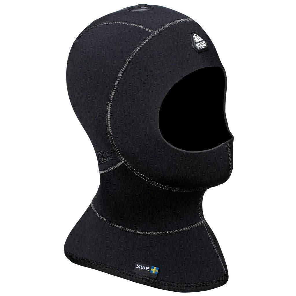 Waterproof H1 3/5mm Neoprene Diving Hood with Bib & Vents for Scuba Diving, Snorkeling & Cold Water Swimming