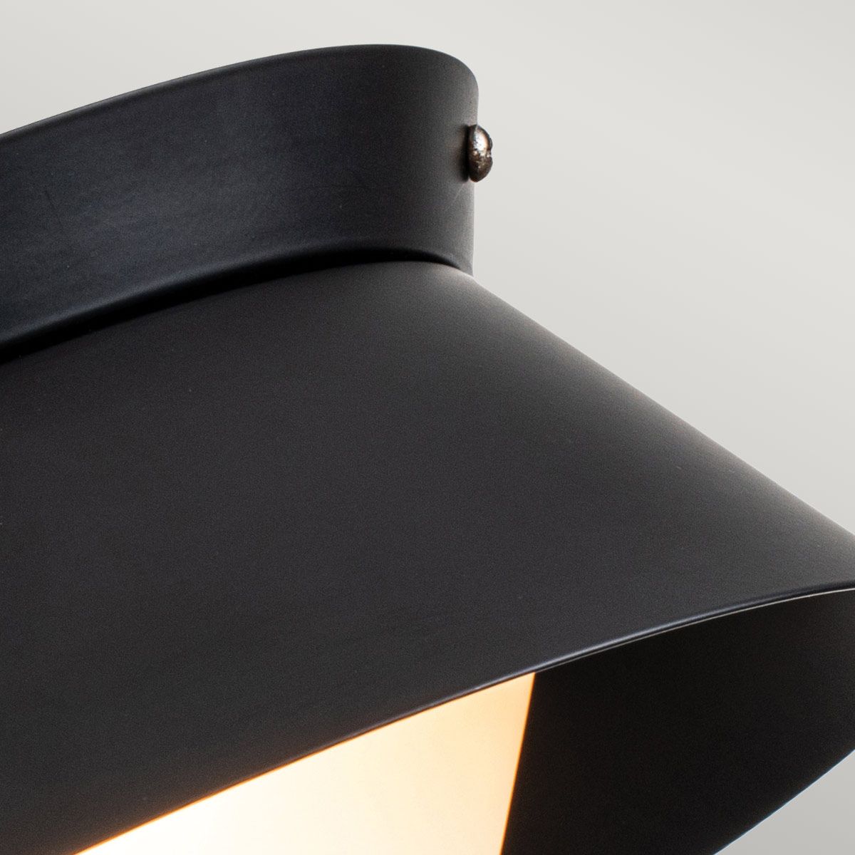 2Lt Flush Mount IP44 Waterproof LED Ceiling Light - Matte Black Finish for Bathroom, Kitchen & Indoor Lighting