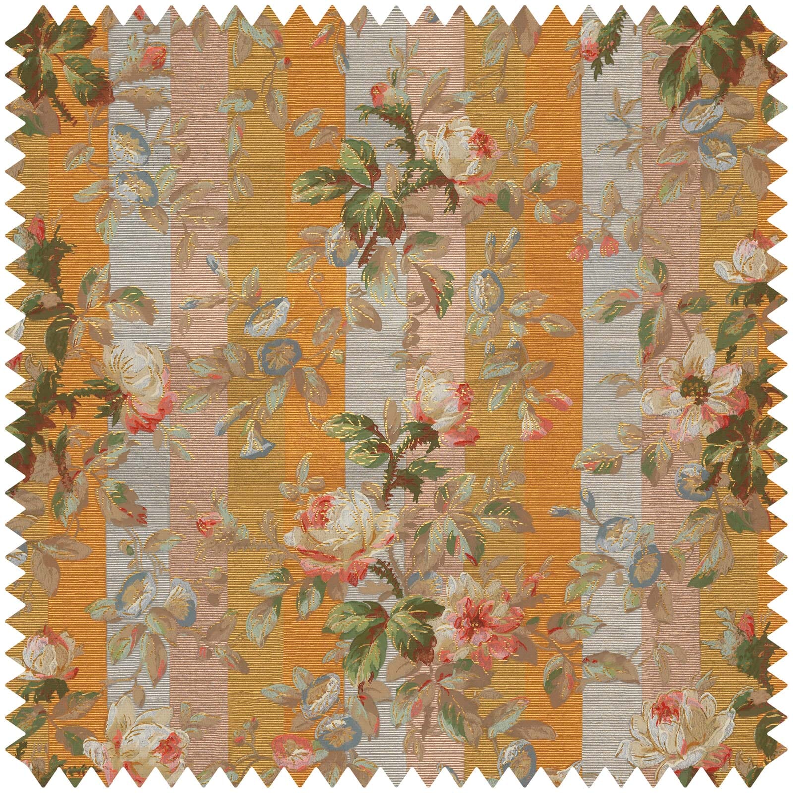 Rainbow Rose Cotton Linen Dusk Stripe Fabric - Soft & Breathable Material for DIY Crafts, Home Decor, and Fashion Sewing Projects