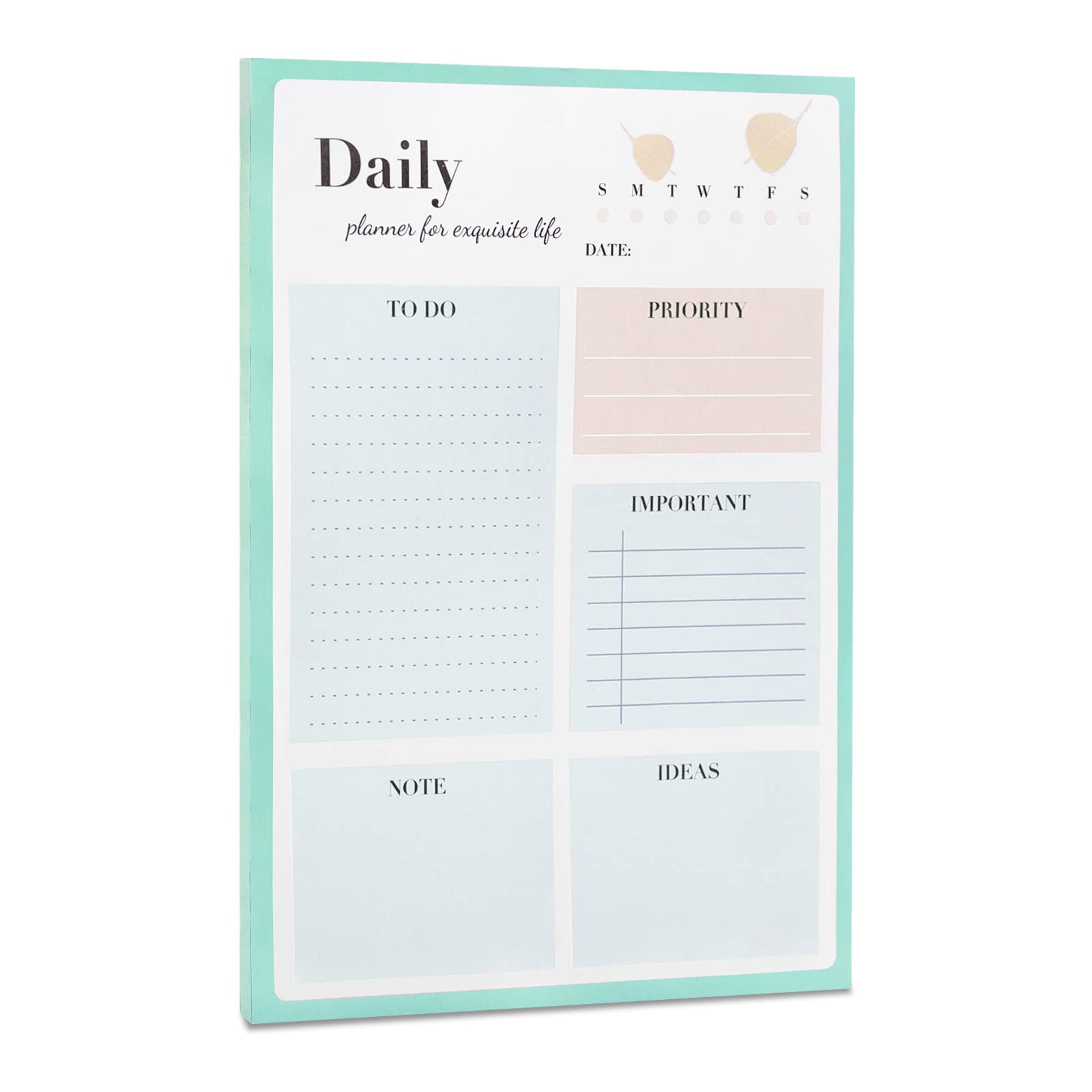 Phyxin Daily Planning Pad - Undated To-Do List Notepad & Time Box Planner (6.1