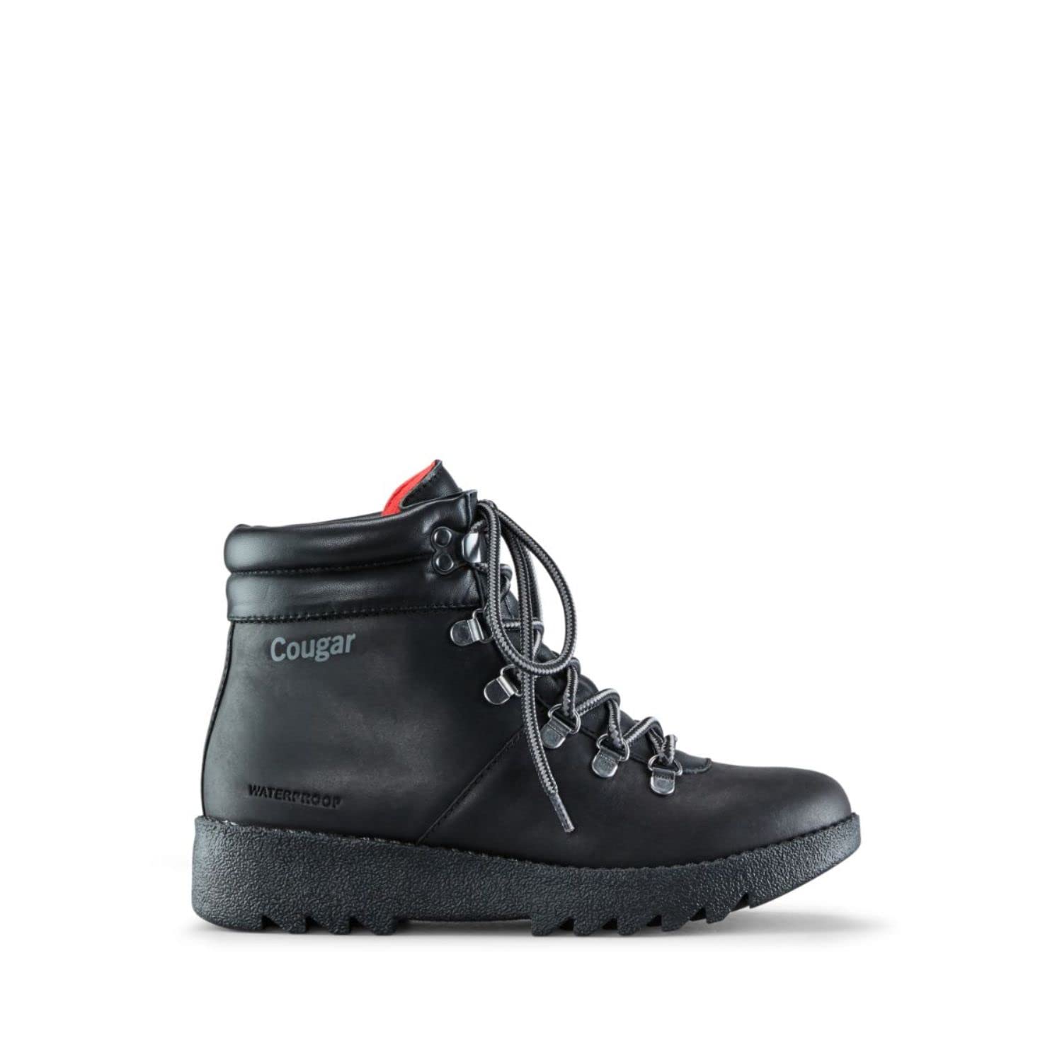 COUGAR Women's Prescott Black Leather Boots - Stylish & Comfortable Ankle Boots for Women, Perfect for Casual Outfits, Work & Outdoor Activities