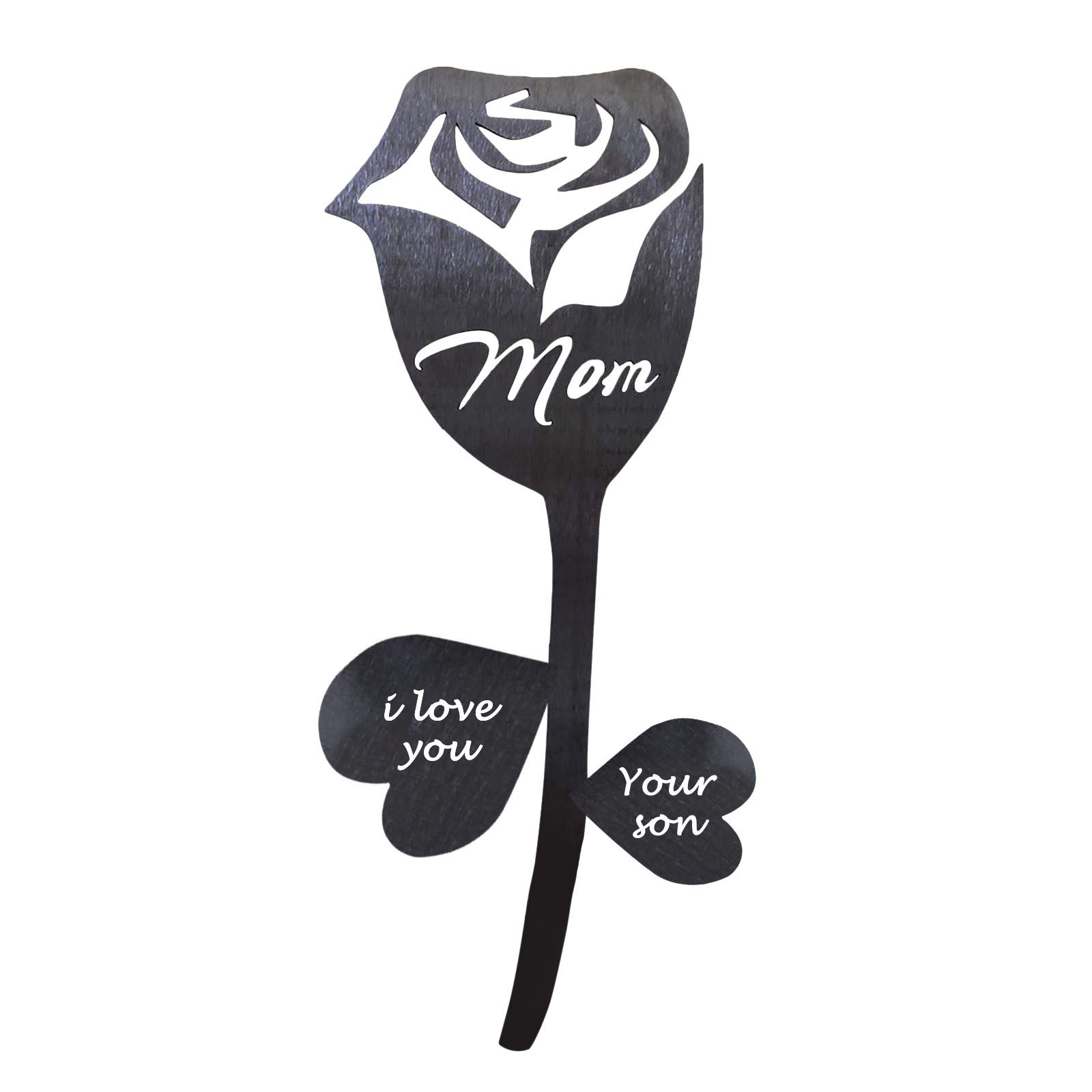 Hand-Forged Metal Rose Garden Sculpture - 4pcs Iron Rose Art for Home & Outdoor Decoration | Durable Mum Flower Decor for Wedding, Anniversary Gifts & Landscape Design