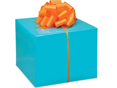 Premium Turquoise Blue Gift Wrapping Paper - 16 Foot Roll (4.9m) for Birthdays, Weddings & Holiday Presents | Eco-Friendly Kraft Paper for DIY Crafts & Party Decorations
