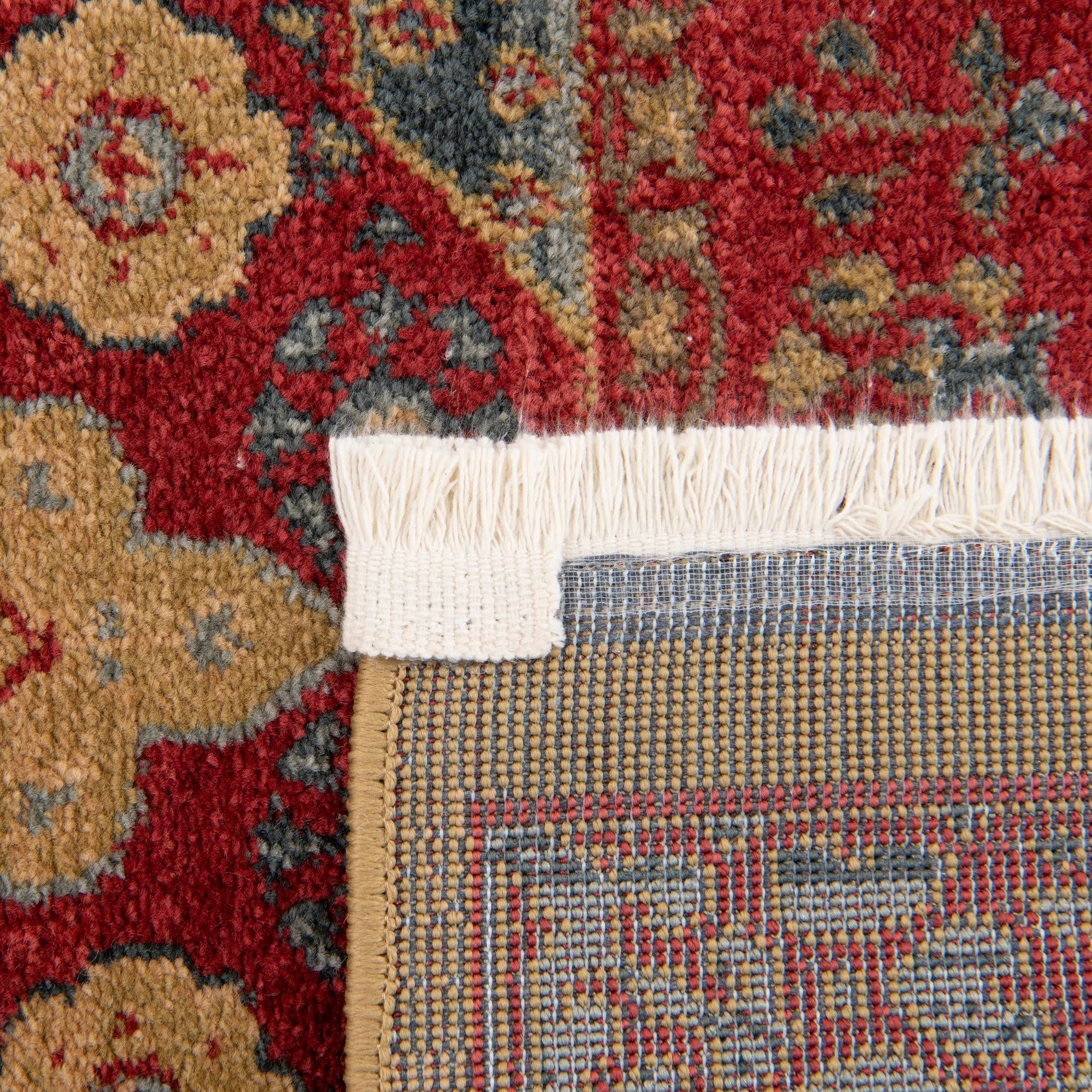 Amina Collection 10' Red Flatweave Runner Rug - Soft Non-Slip Hallway & Entryway Carpet for Home Decor | Perfect for High Traffic Areas, Living Rooms & Bedrooms