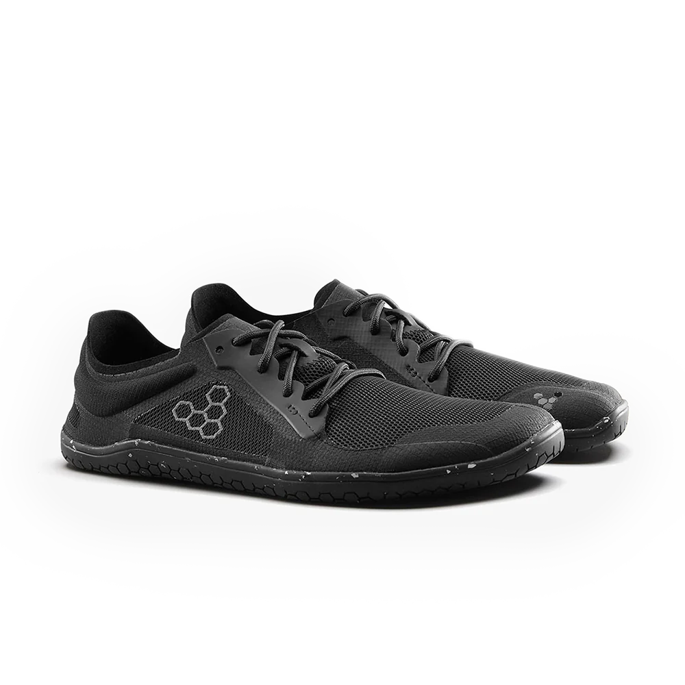 Vivobarefoot Primus Lite 3.5 Men's Barefoot Shoes - Obsidian Color | Lightweight Minimalist Running & Gym Training Shoes for Natural Movement
