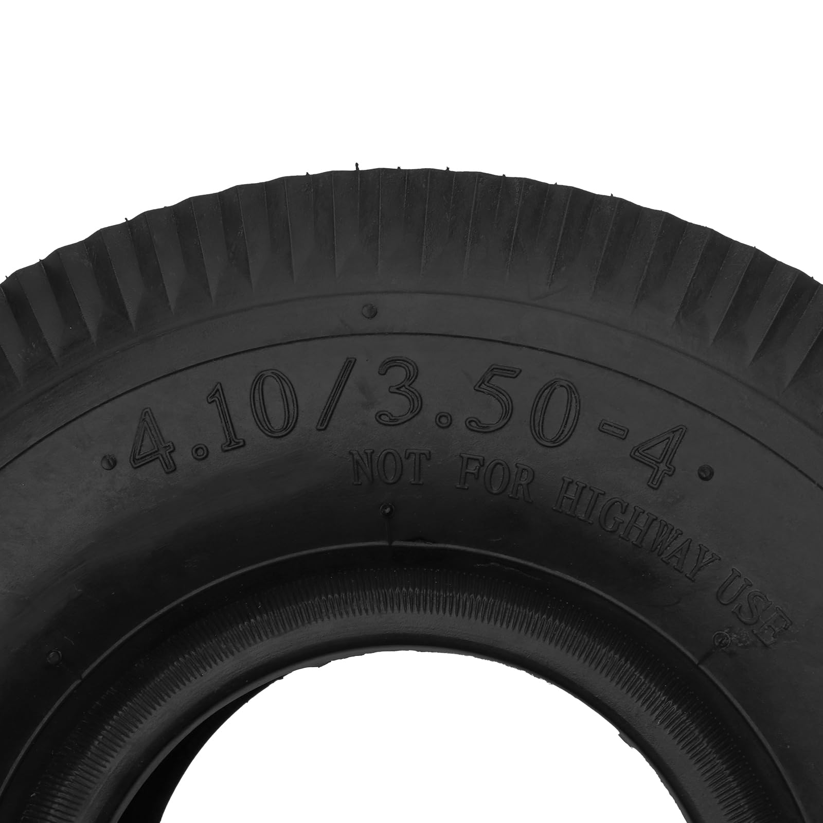 AutoForever 4.10/3.50-4 Turf Tires - Set of 2 (4PR) for Garden Lawn Mowers, Tractors & Golf Carts - Perfect for Landscaping, Yard Work & Golf Course Maintenance