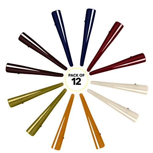 12 Pcs Professional Salon Hair Clips for Women - Non-Slip Duckbill Alligator Teeth Hair Styling Clamps, Medium Size Classic Multicolor - Perfect for Sectioning, Styling & Salon Use at Home