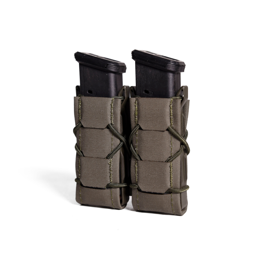 High Speed Gear Gen 2 Double Pistol TACO Pouch - Tactical Magazine Holder for Pistols | Available in Multiple Colors | Perfect for Range Training, Competition Shooting & Military Use