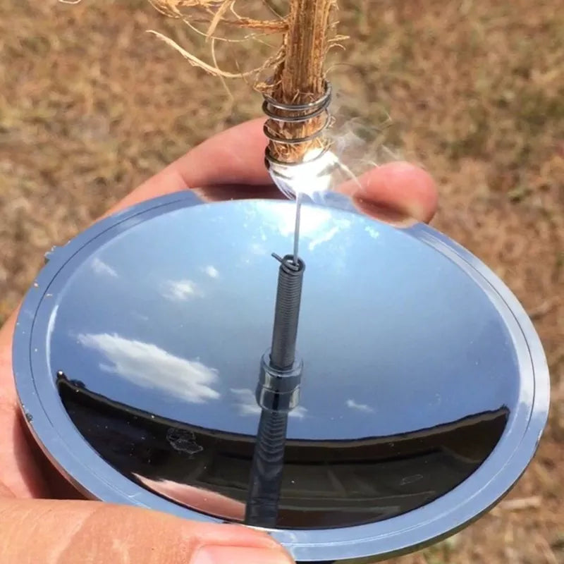 Waterproof Outdoor Solar Spark Lighter - Windproof USB Rechargeable Fire Starter for Camping, Hiking, BBQ & Emergency Survival Kit