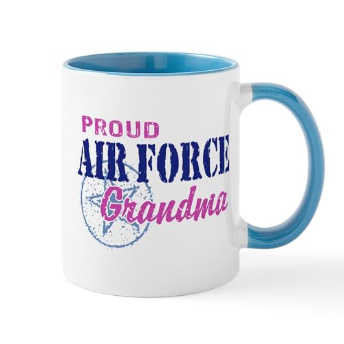 White/Blue Inside - Proud Air Force Grandma Mug