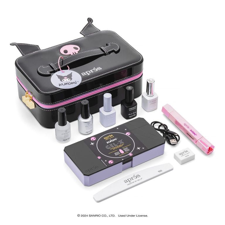 Apres Gel X Nail Extension Kit - Kuromi X Apres Collaboration | Professional Salon Quality Nail Tips for Long-Lasting Manicures | Perfect for Special Occasions, Weddings, and Everyday Glam