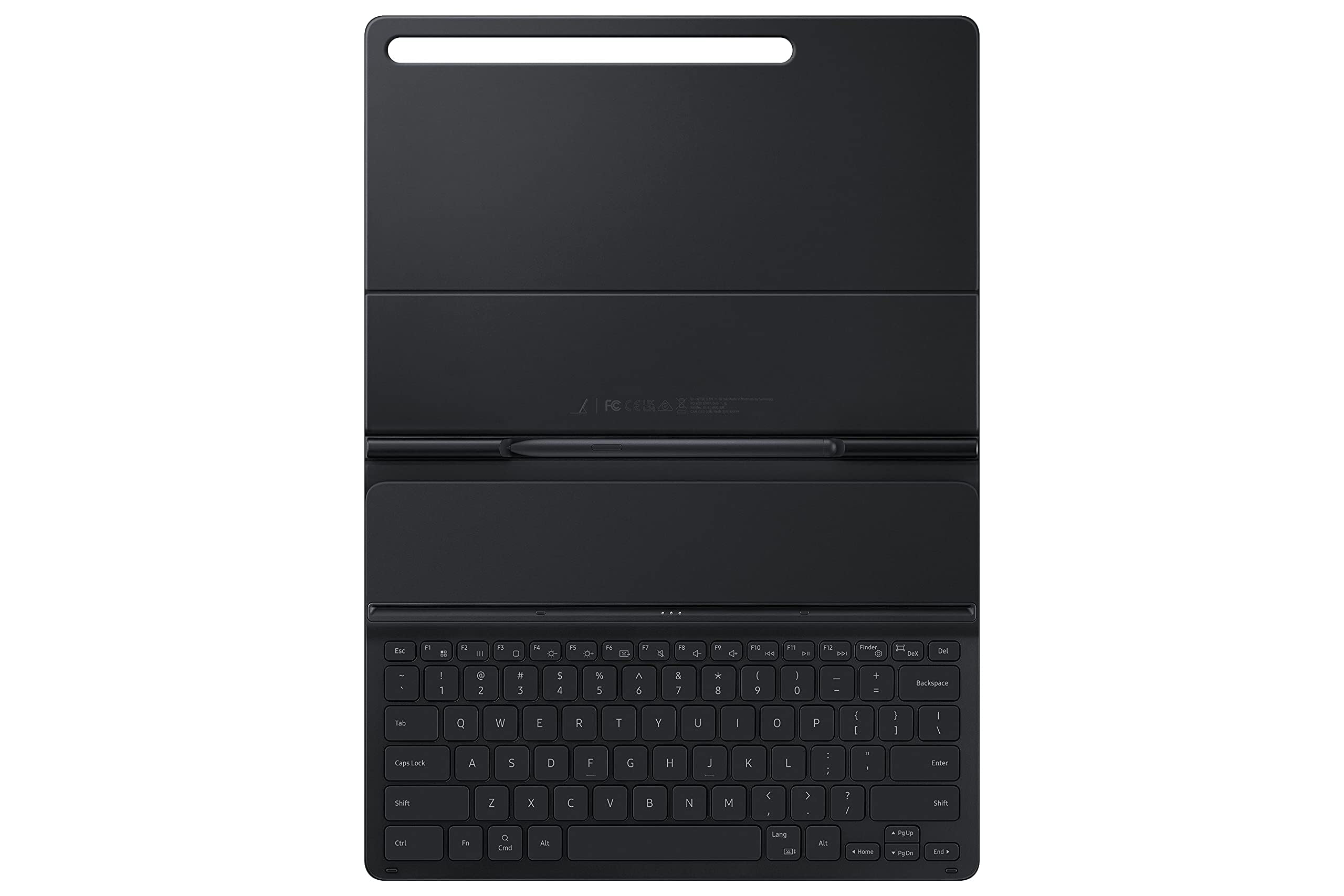 Samsung Galaxy Tab S8+/S7 FE/S7+ Lite Keyboard Case - Slim Protective Cover with Large Keys, S Pen Holder, Ultra Lightweight & Durable (US Version, Black) - Perfect for Work, Study & Travel