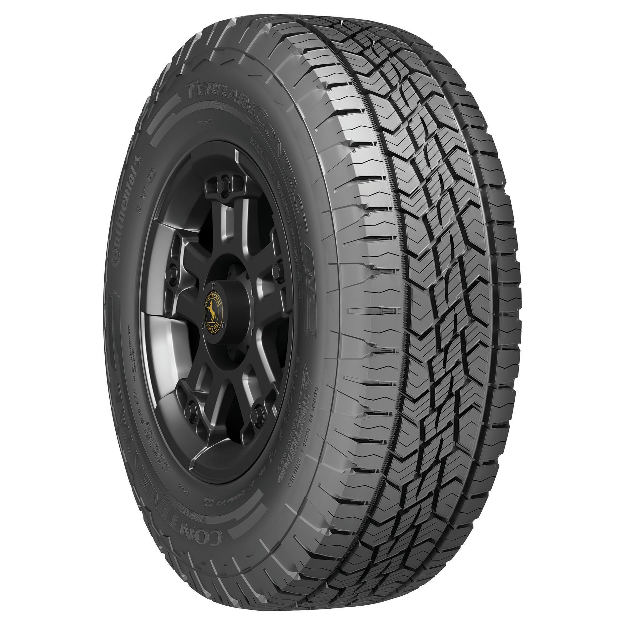 CONTINENTAL TerrainContact A/T All-Terrain Radial Tire - 245/65R17 107T | Durable Off-Road & Highway Performance for Trucks & SUVs | Ideal for Adventure, Towing & All-Weather Driving