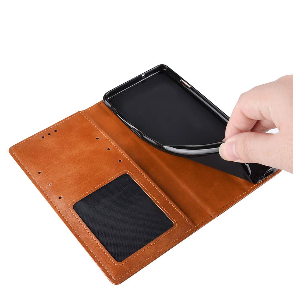 Premium PU Leather Flip Cover Case for Oppo Realme XT/RMX1921 - Slim Protective Phone Case with Card Slots (Blue) | Perfect for Work, Travel & Everyday Use