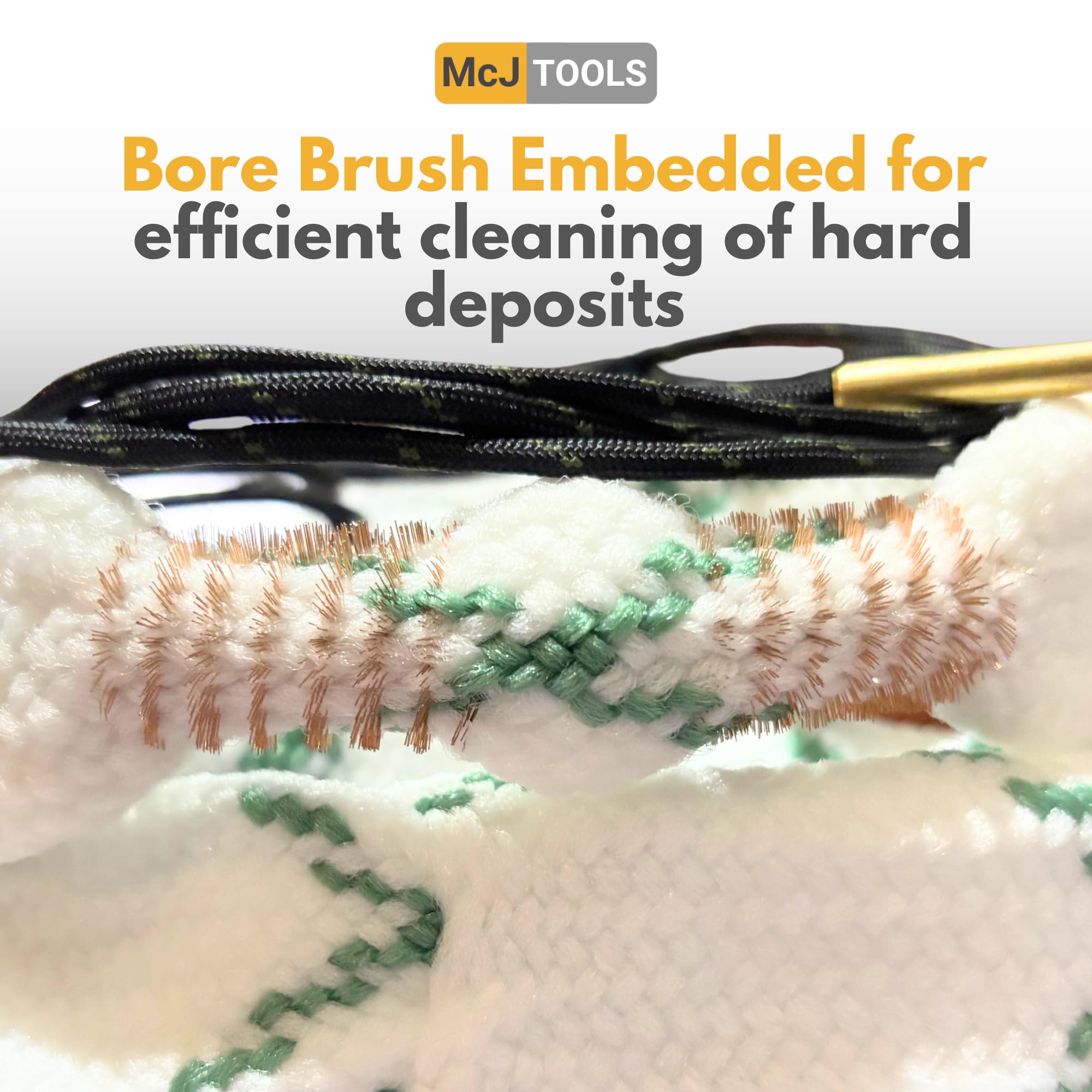 12 Gauge Bore Cleaning Snake Rope - 2 Pack for Gun Maintenance